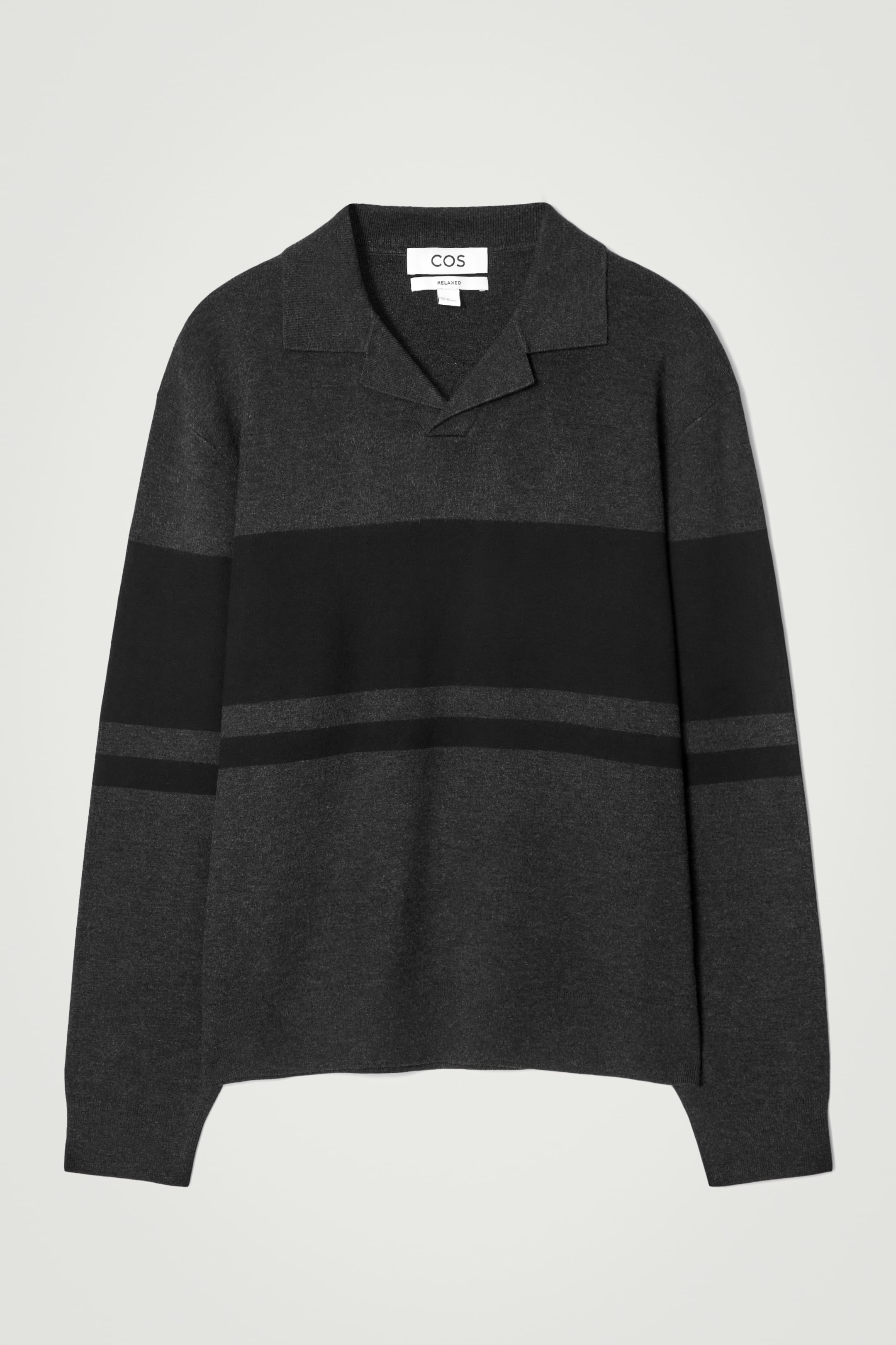 Visualizza immagine più grande: POLO A RIGHE IN MAGLIA DOPPIATA - ANTRACITE / RIGHE - UOMO | H&M IT 6