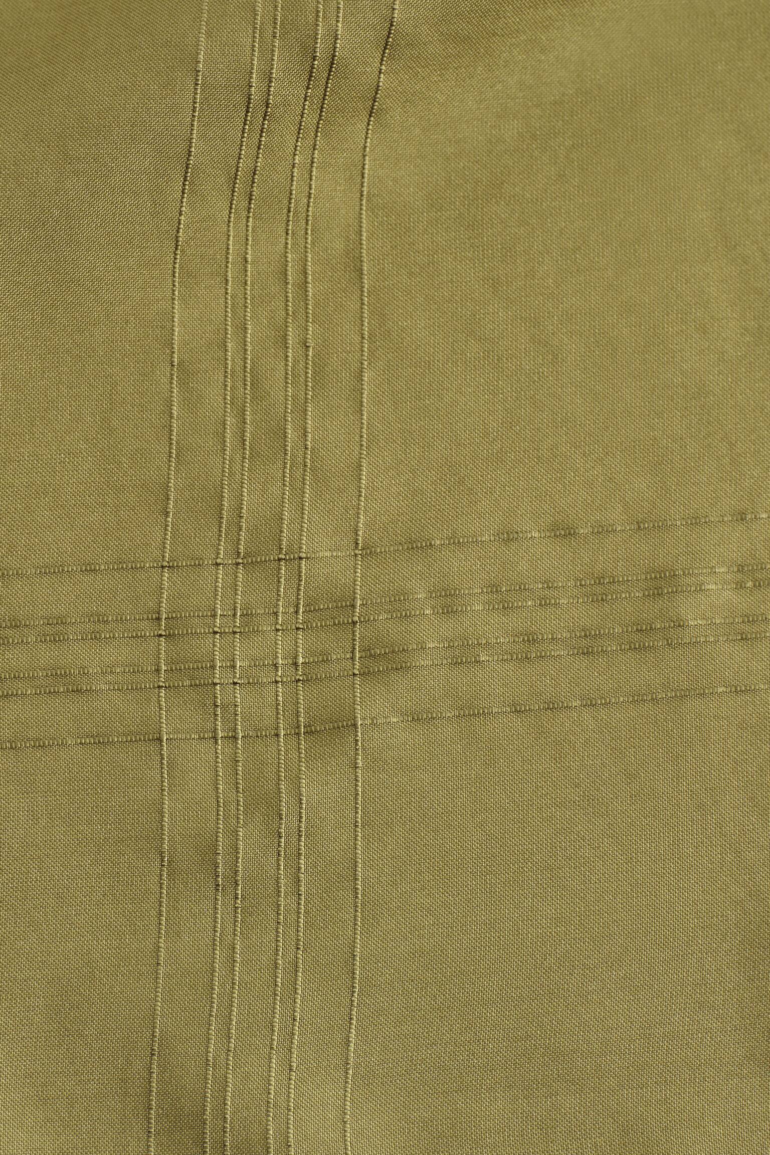 HALSTUCH AUS SEIDE - OLIVGRÜN - 3