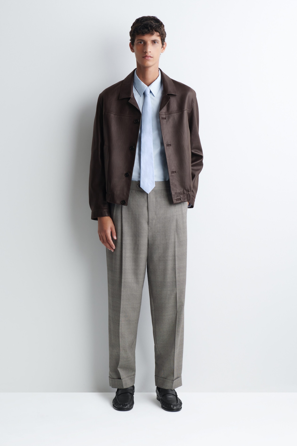COTTON TIE — BLUE