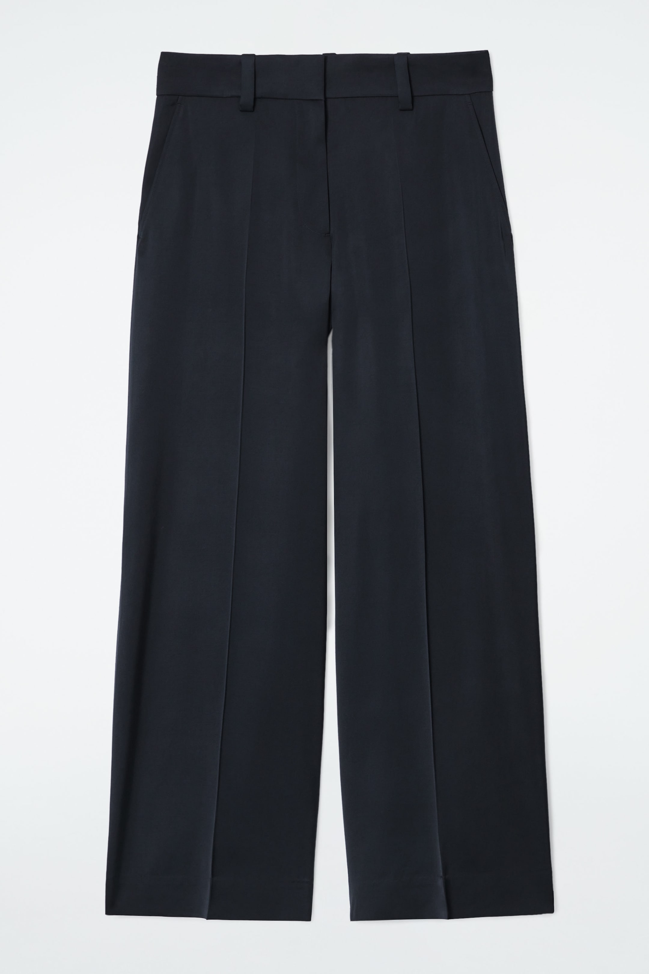 TAILORED SATIN WIDE-LEG PANTS