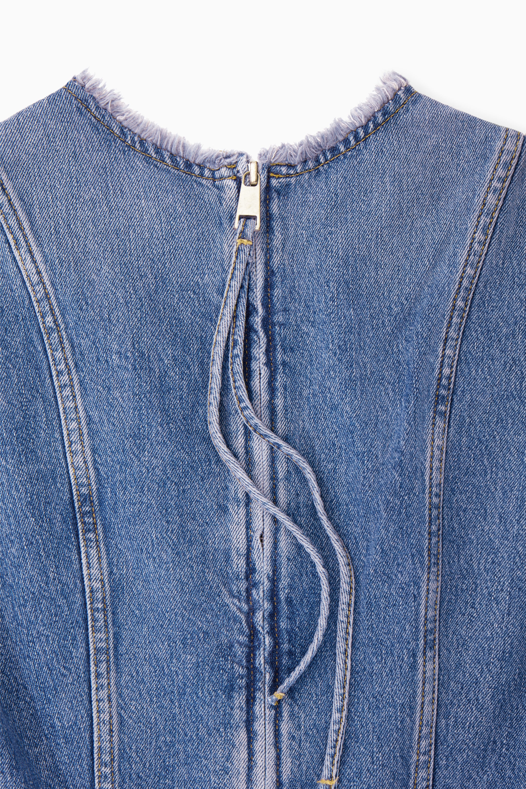 View larger image: PANELLED DENIM MINI DRESS - BLUE - Ladies | H&M GB 2