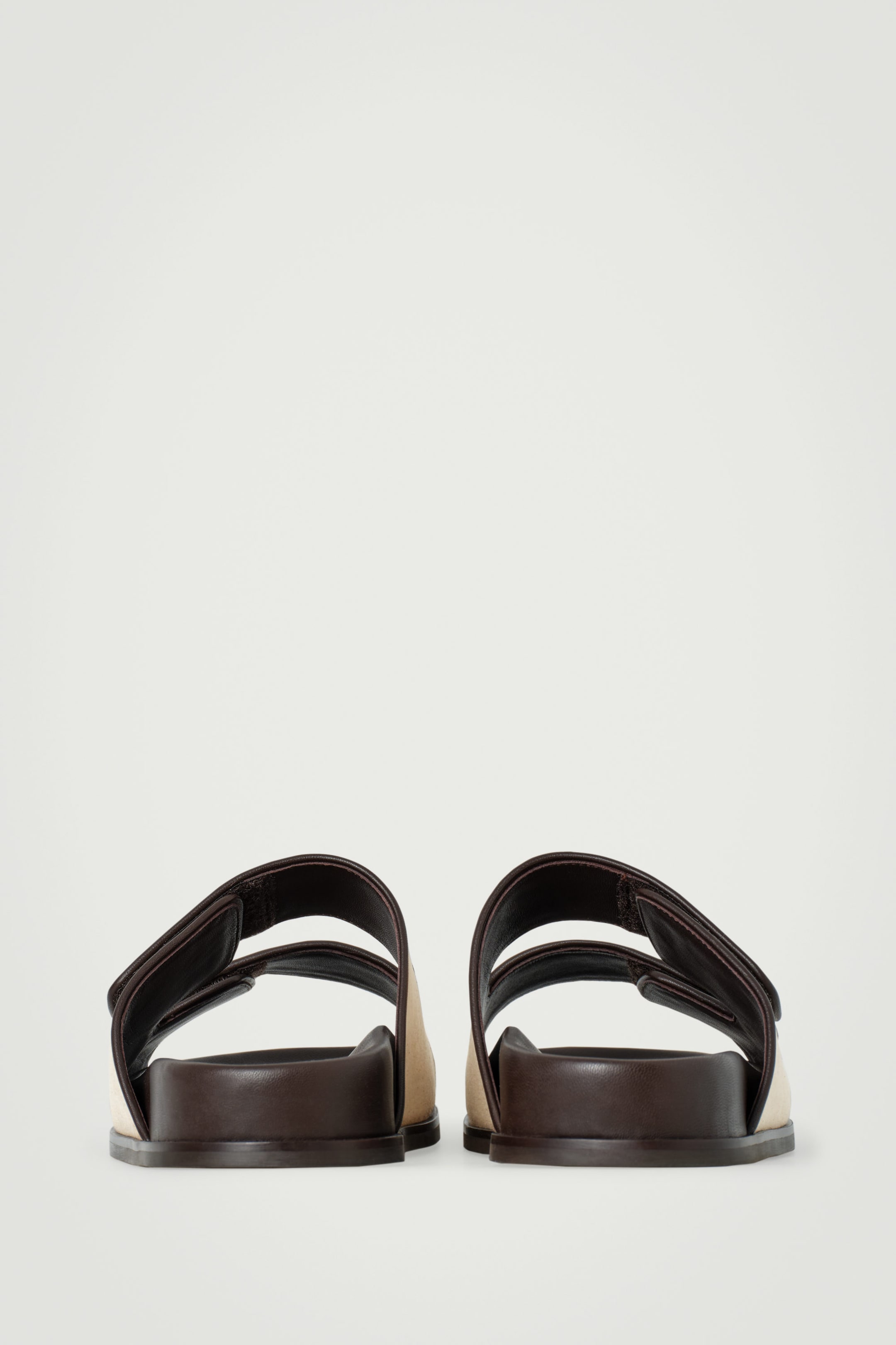 LINEN DOUBLE-STRAP SANDALS