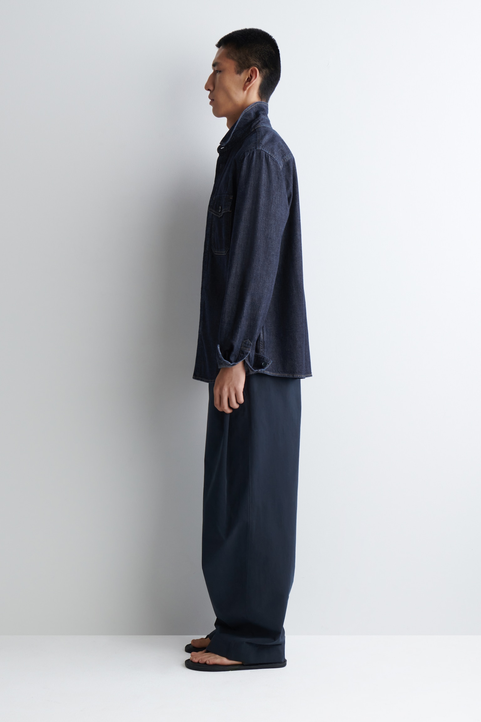 DENIM SHIRT - DARK BLUE/RINSED BLUE - 3