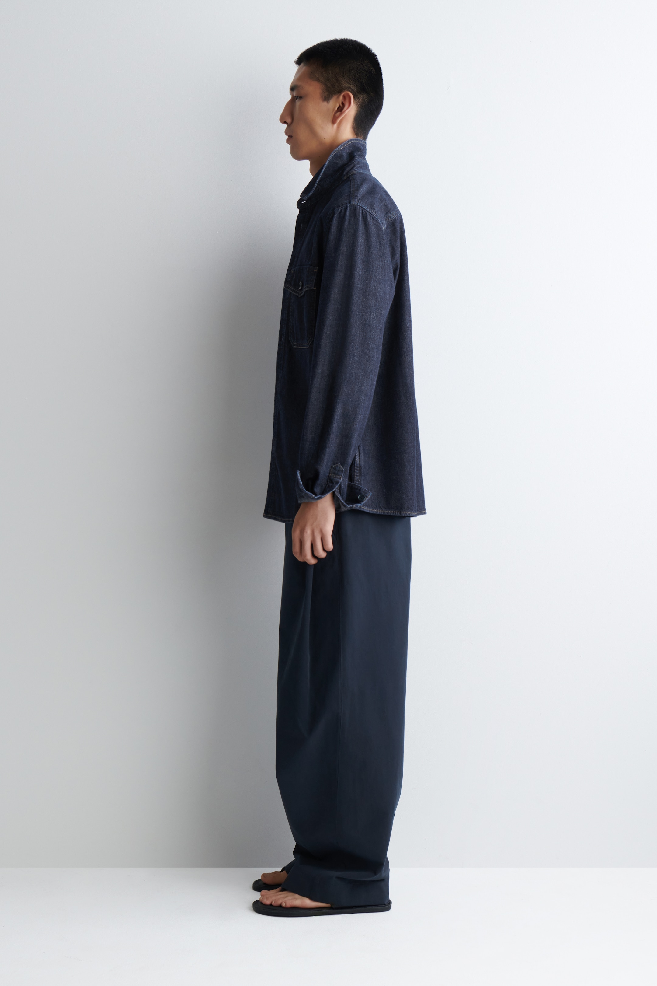 Se større billede: denimskjorte - MØRKEBLÅ - HERRE | H&M DK 3