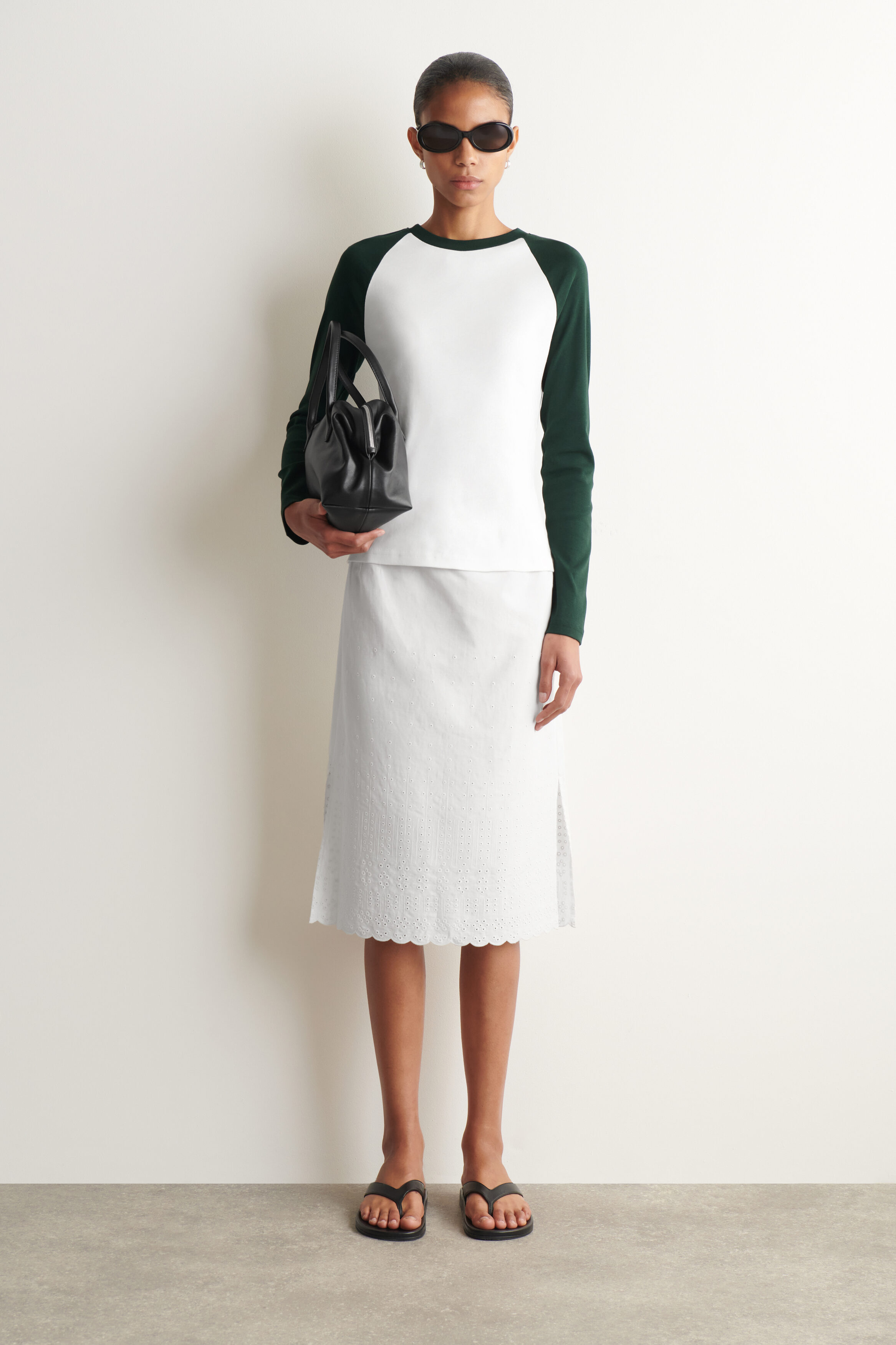 LONG-SLEEVED COTTON RAGLAN T-SHIRT - thumbnail 2