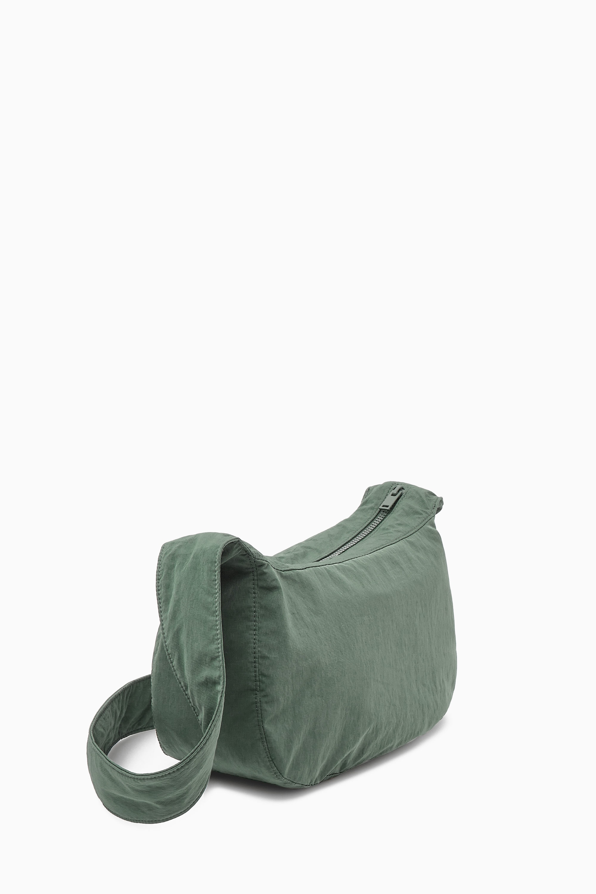 CROSSBODY SADDLE BAG - NYLON - DARK GREEN | COS
