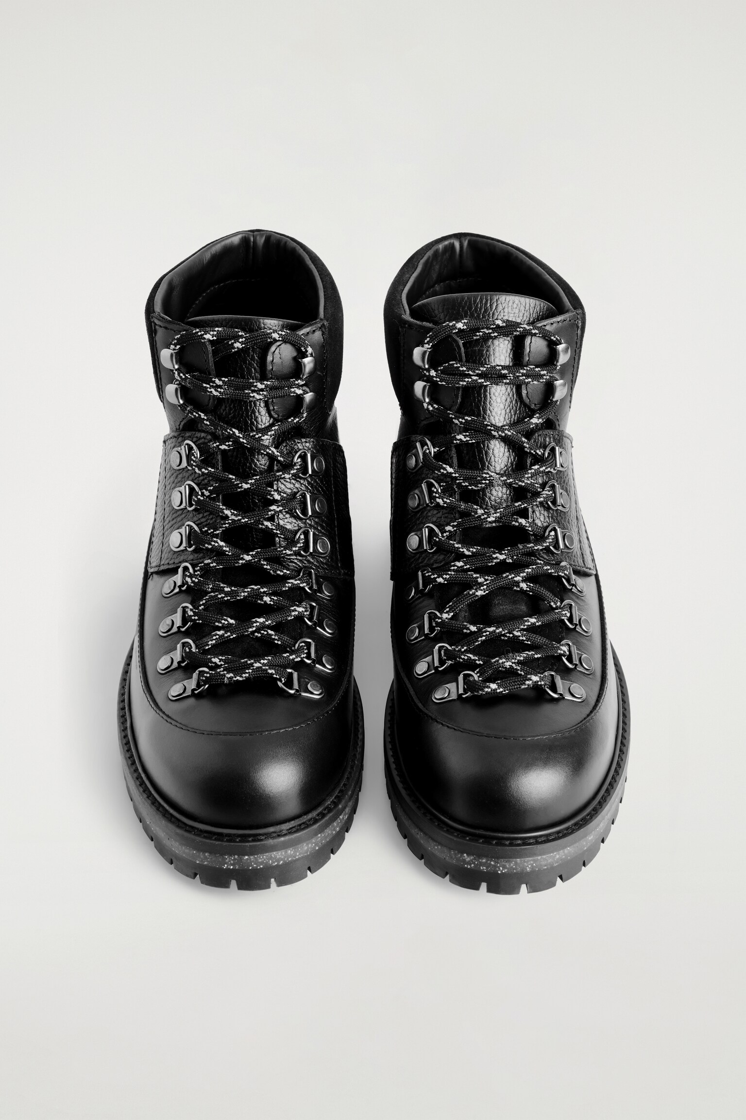 BOTAS DE MONTAÑA DE PIEL - NEGRO/MARRÓN - 4