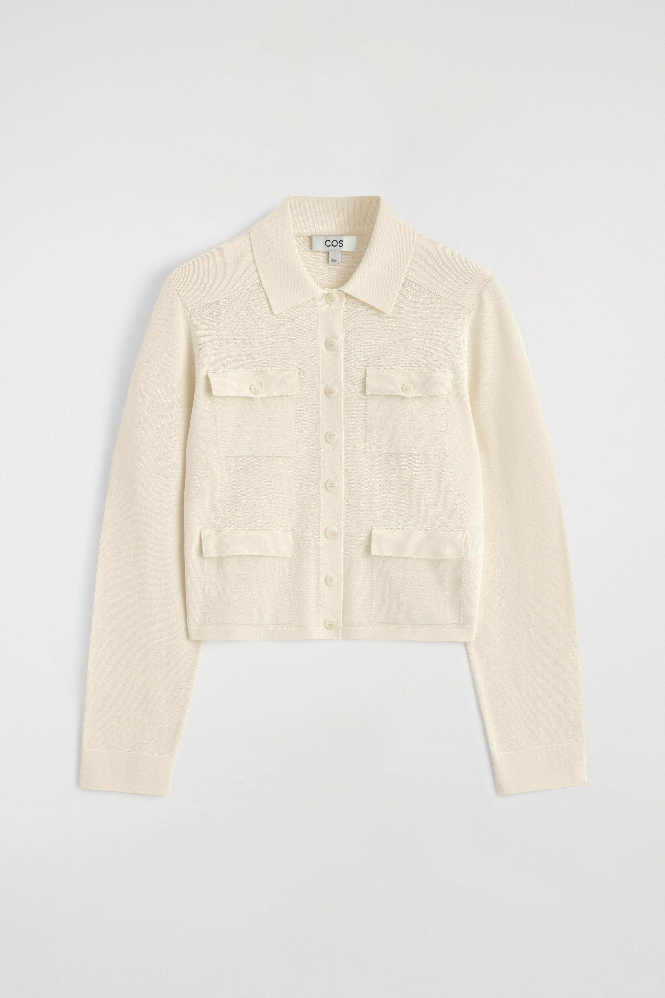 Pocket-detail Knitted Cotton Cardigan