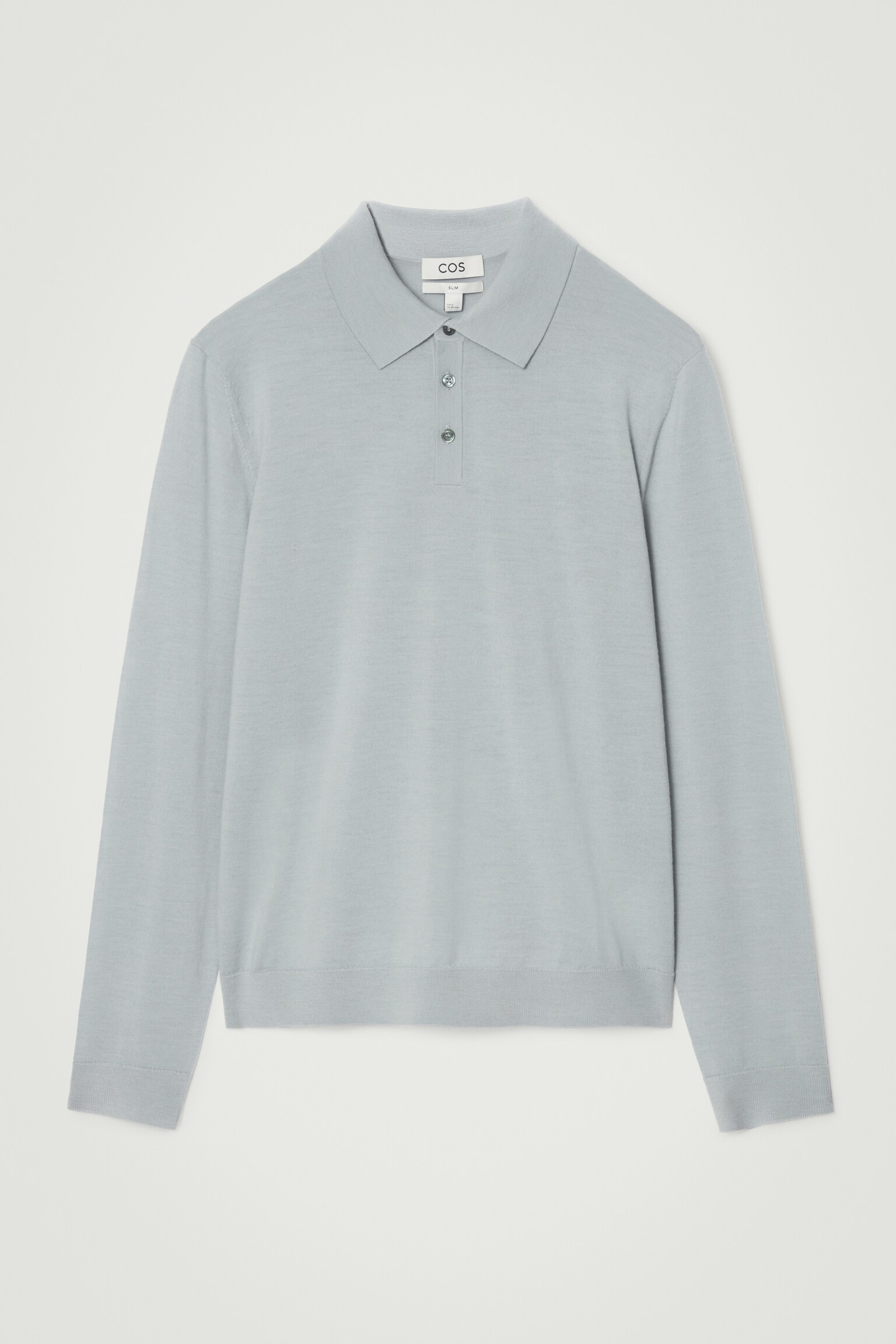 Úzké polo tričko z merino vlny - DUSTY BLUE/TMAVĚ MODRÁ/ČERNÁ/BROWN/VÍNOVÁ