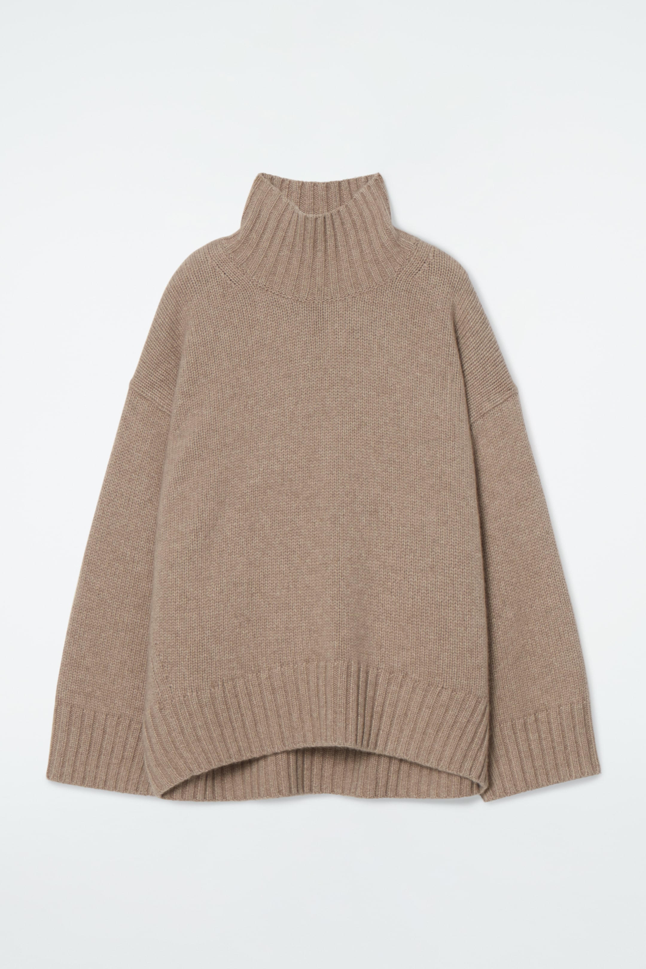 View larger image: CHUNKY CASHMERE TURTLENECK JUMPER - BEIGE / UNDYED - Ladies | H&M GB 1