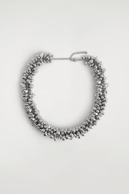 CLUSTERED NECKLACE — SILVER 3