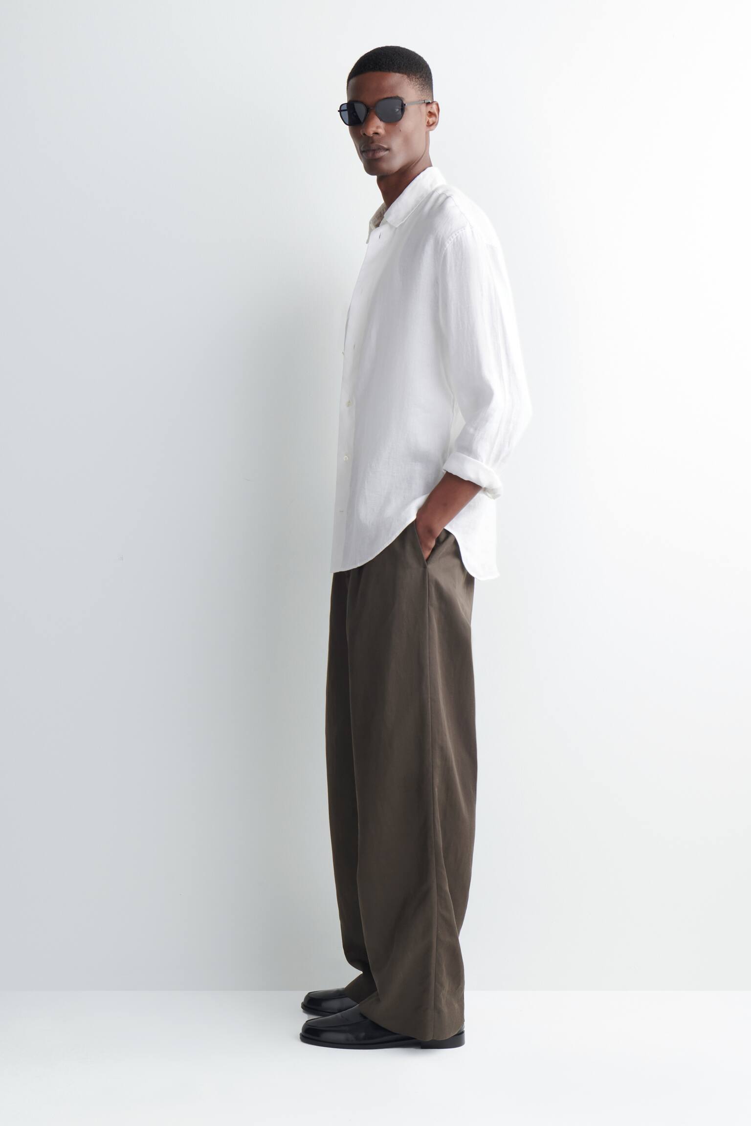 RELAXTE LINNEN BLOUSE-WIT - 3