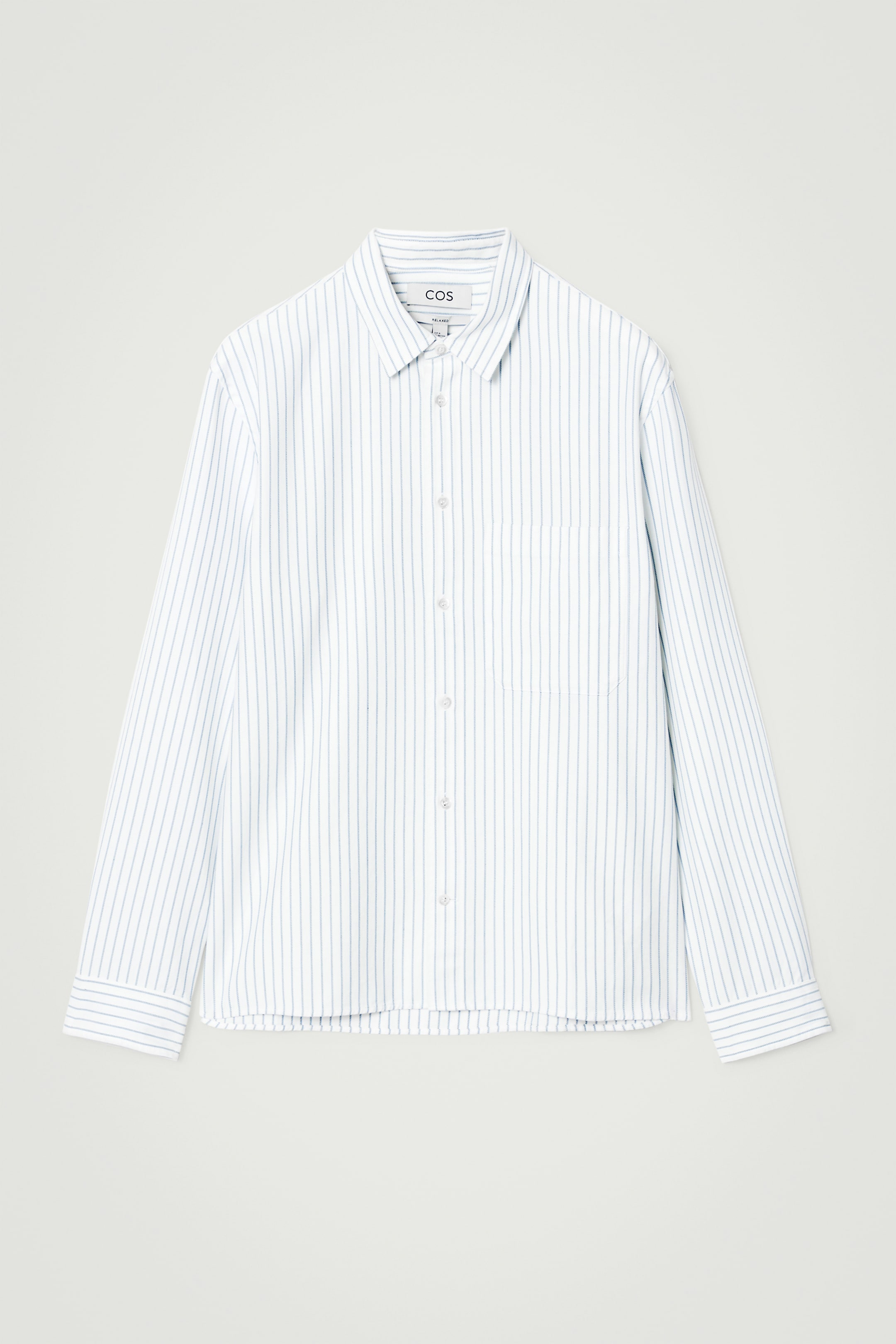 Ingrandisci l'immagine: RELAXED TWILL SHIRT - WHITE / STRIPED - UOMO | H&M CH 1