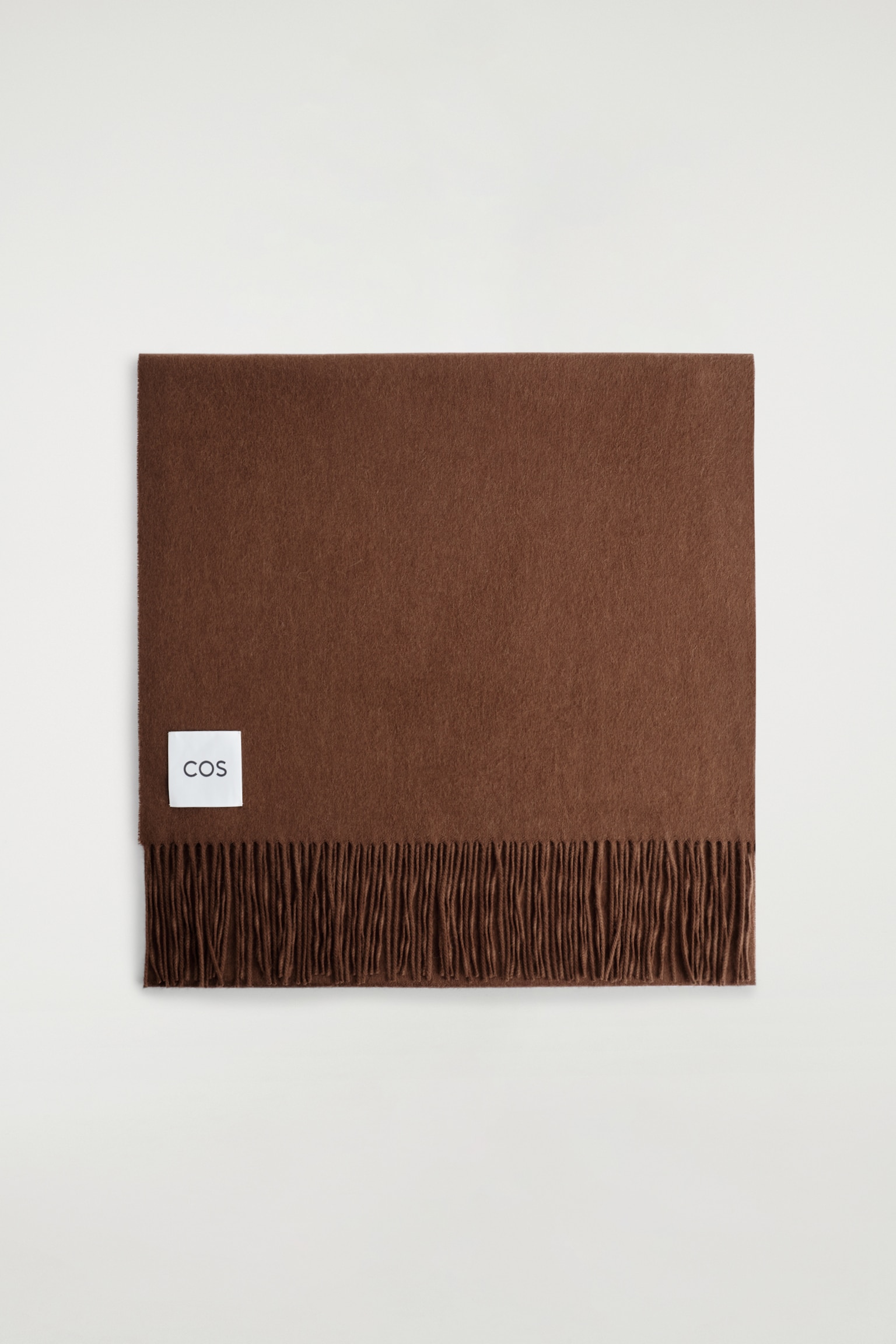 FRINGED WOOL SCARF - RUST/PLUM/BEIGE/ECRU - 2
