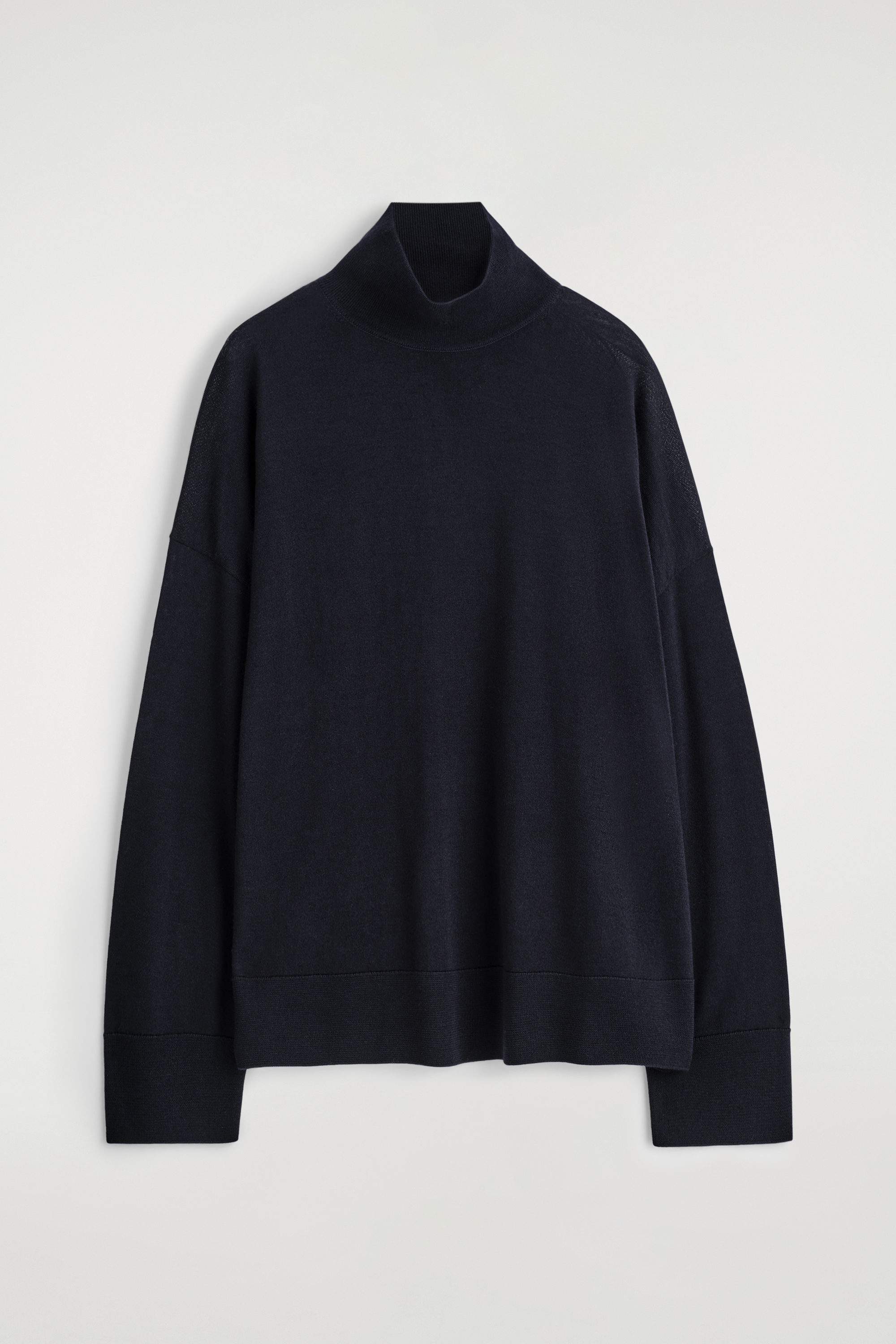 MERINO WOOL TURTLENECK SWEATER - DARK-RED MÉLANGE | COS