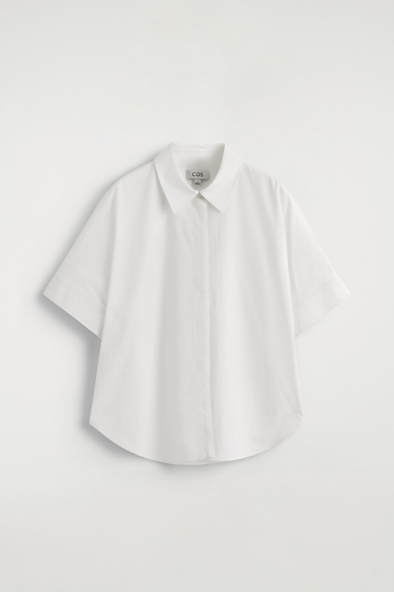OVERSIZED-KURZARMHEMD AUS BAUMWOLLE