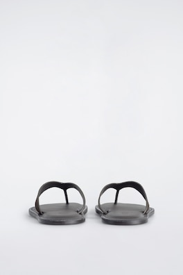 LEATHER FLIP FLOPS — DARK BROWN 2