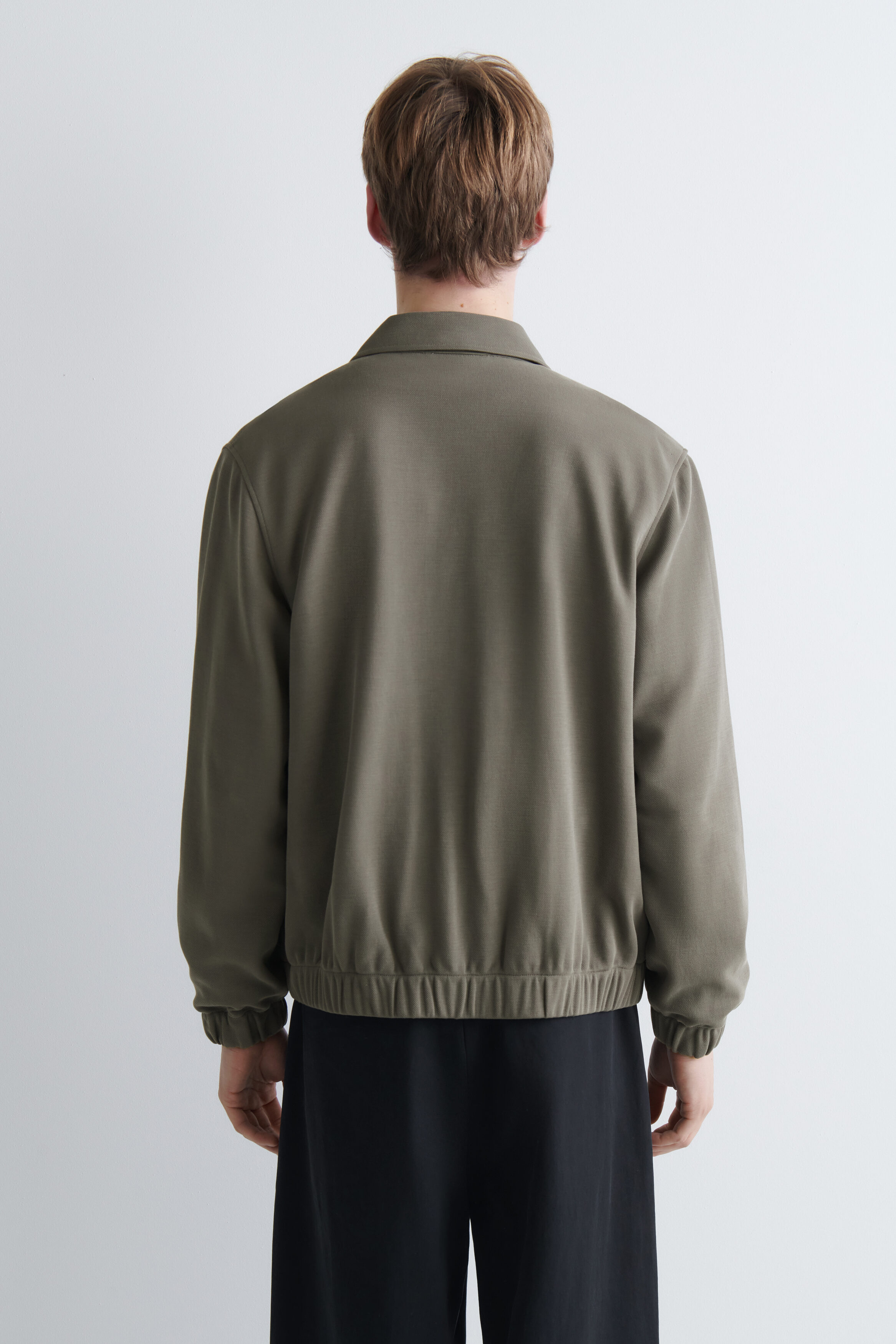 BONDED-TWILL HARRINGTON JACKET - thumbnail 5