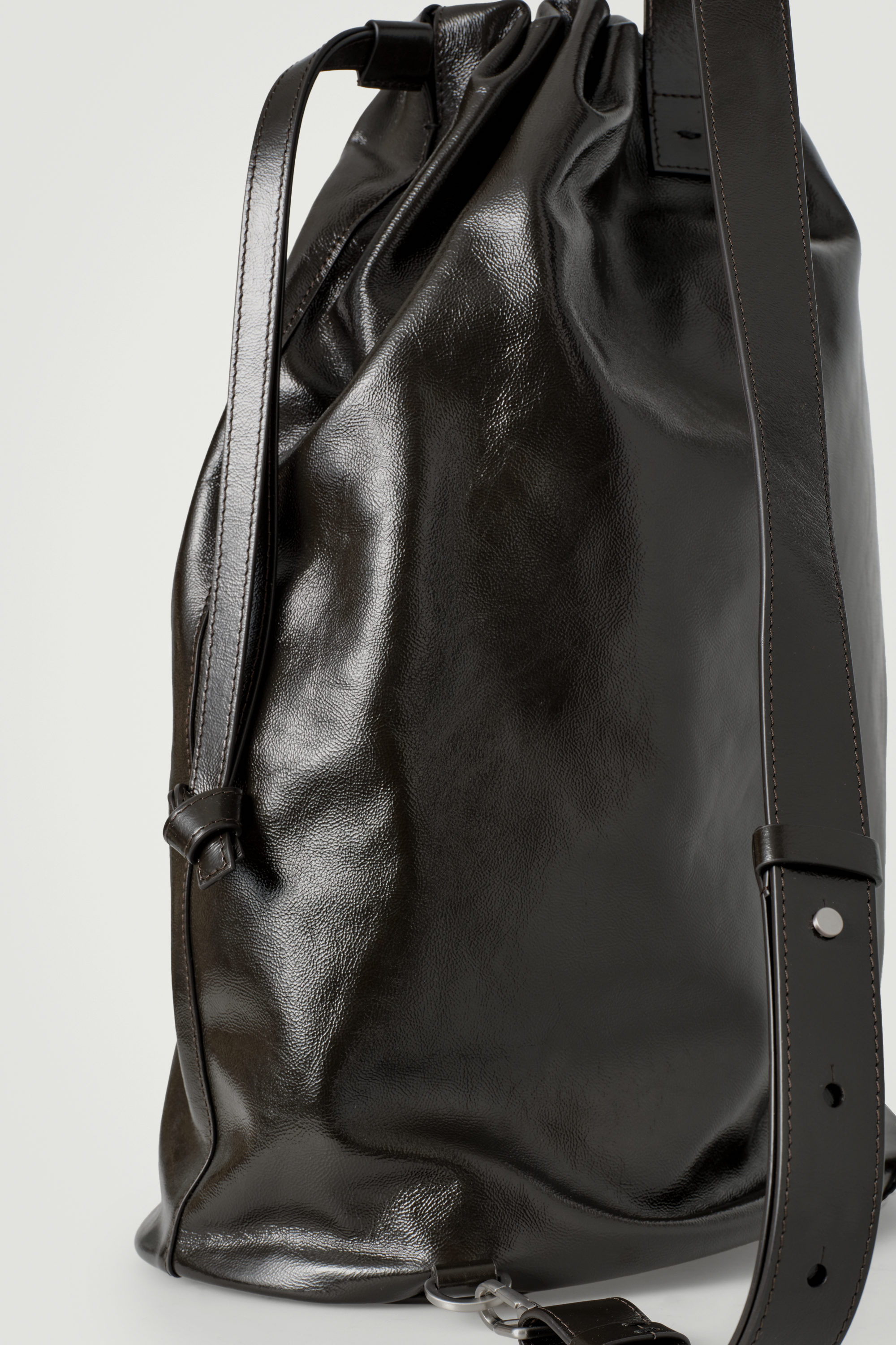 cos grained leather backpack Leatherology Cognac Parker Full Grain Laptop Backpack With Multiple Compartments & Adjustable Straps 2 large zippered main compartments Slim zipped laptop pocket fits up to 15 laptop Cos Mens Cos Grained Leather