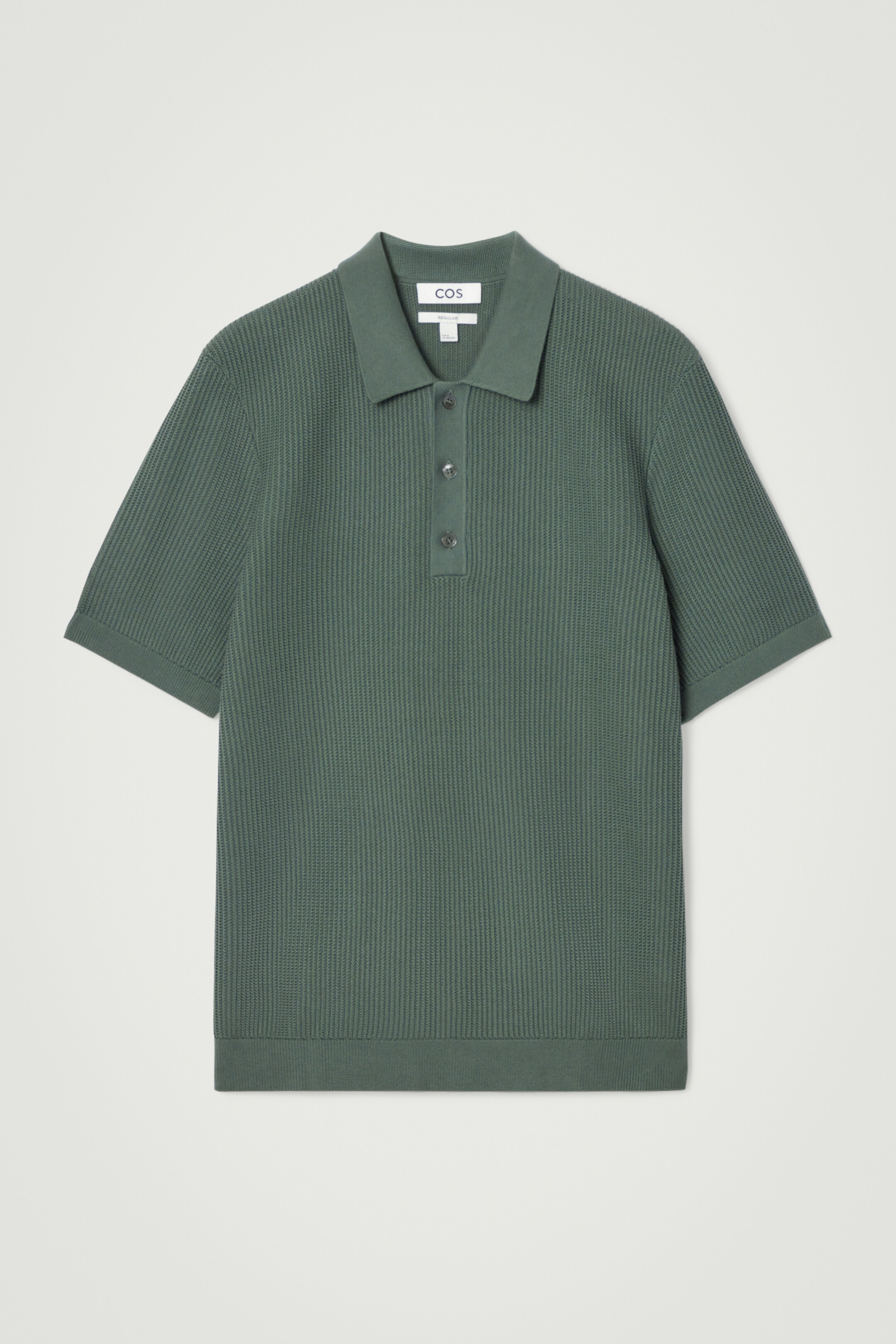 Agrandir l'image: POLO EN MAILLE TEXTURÉE - VERT - HOMME | H&M CH 1