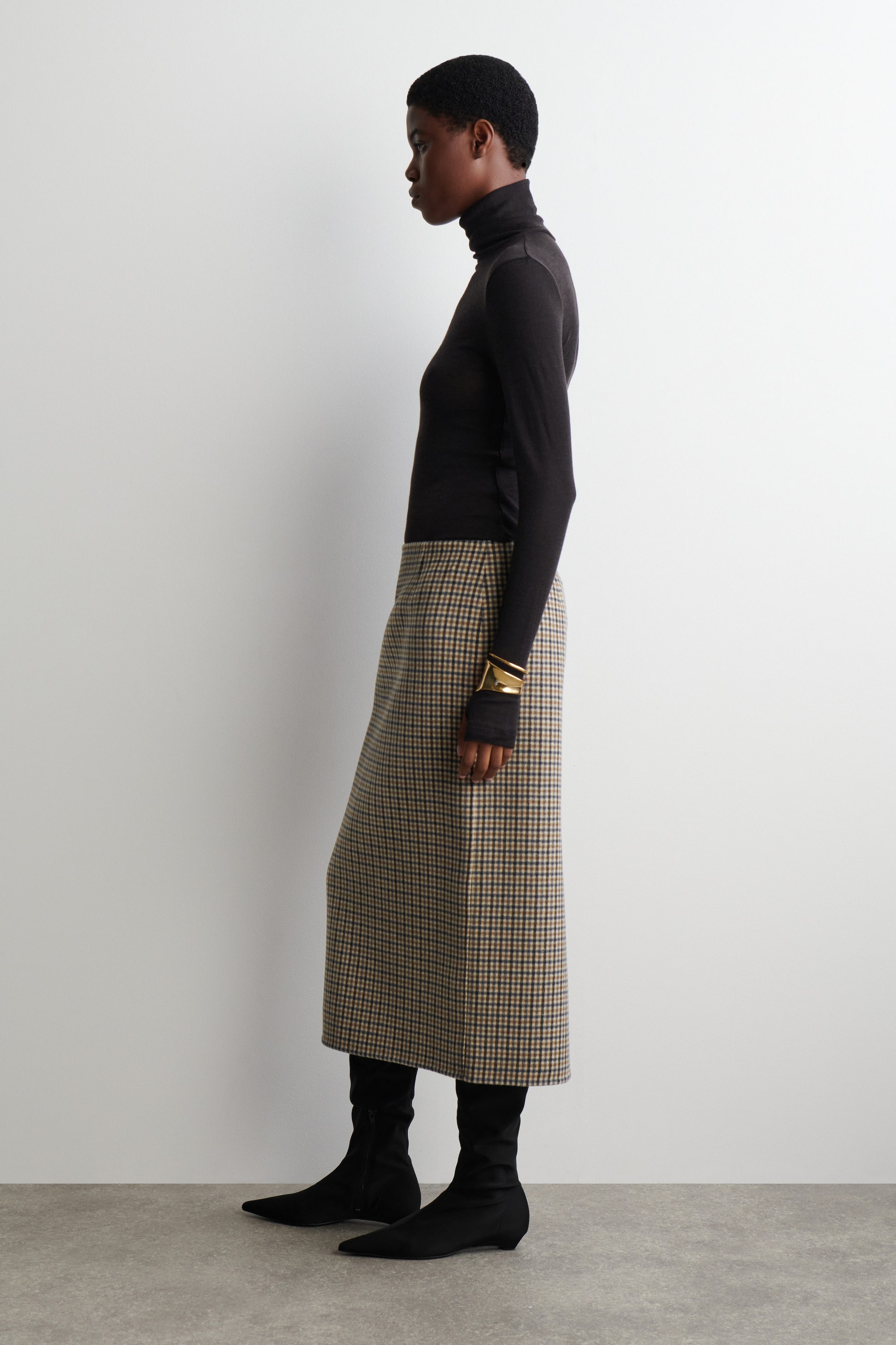 MERINO WOOL HIGH-NECK TOP