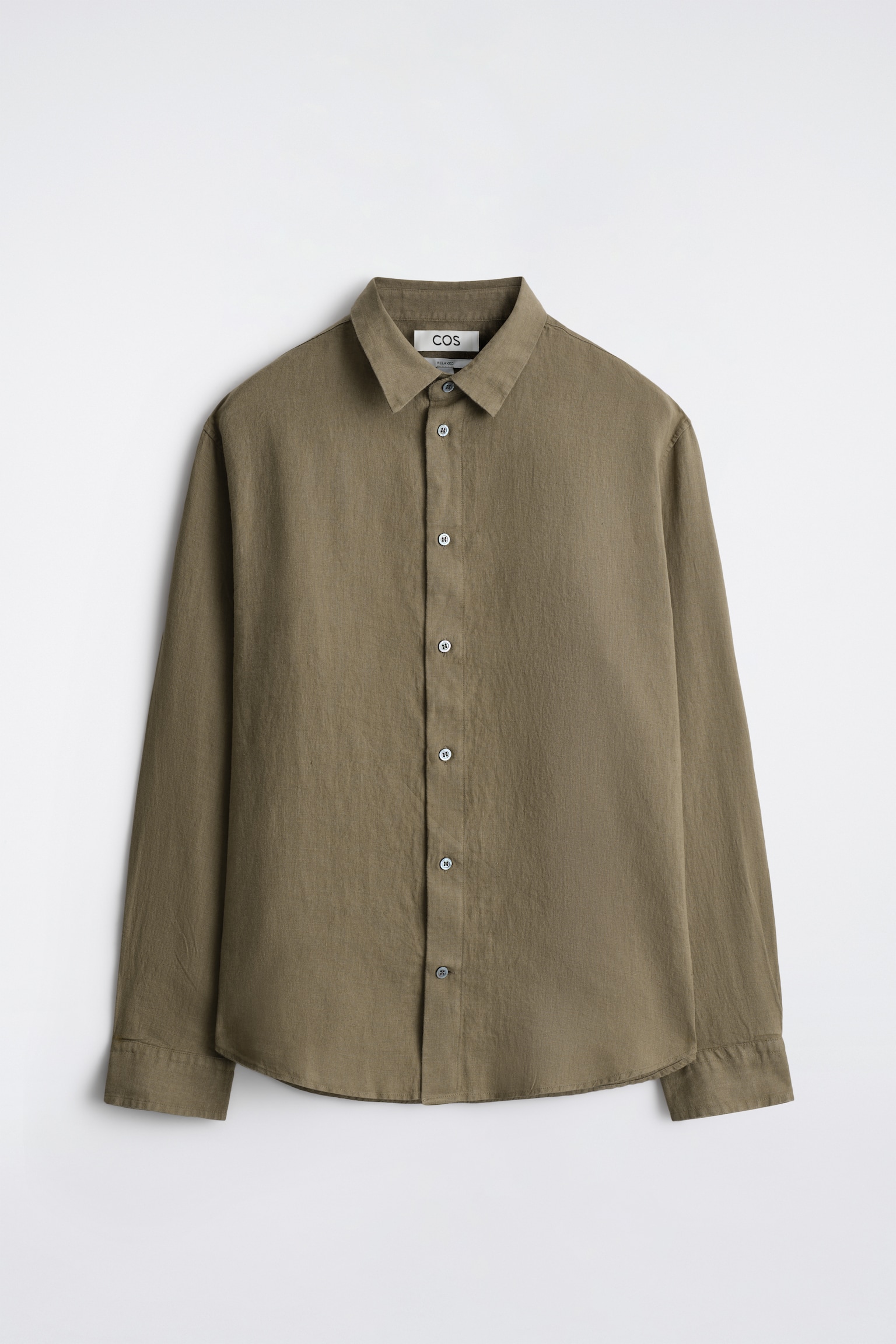 РИЗА ОТ ЛЕН С ШИРОКА КРОЙКА - КАКИ/БЕЖОВО / РАЙЕ/БЯЛ / ЖЪЛТ / РАЙЕ/ТЪМНОСИН/БЯЛО - 2