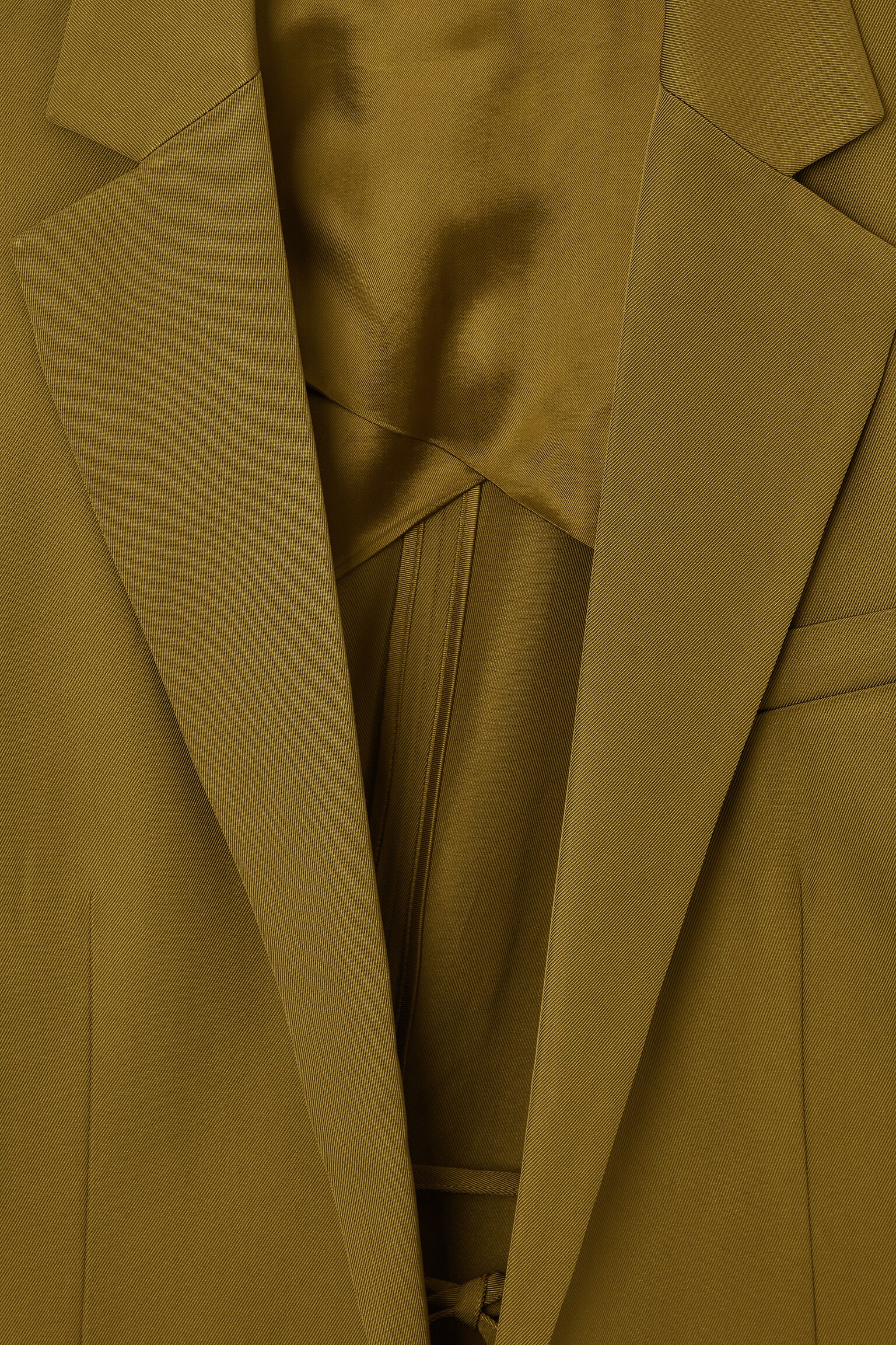BLAZER OVERSIZE NOUÉ - VERT KAKI/NOIR - 3