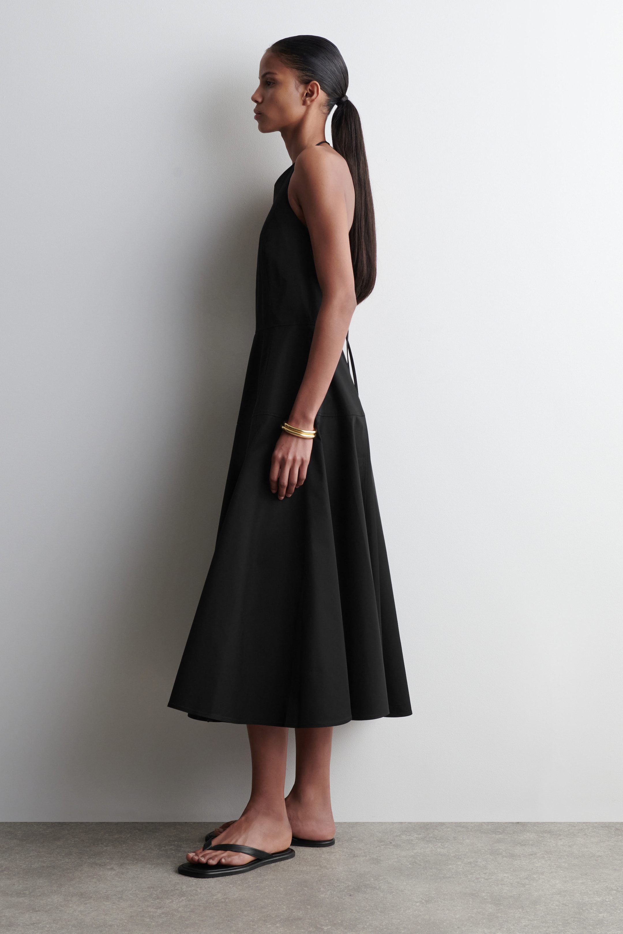 PIMA COTTON HALTERNECK DRESS