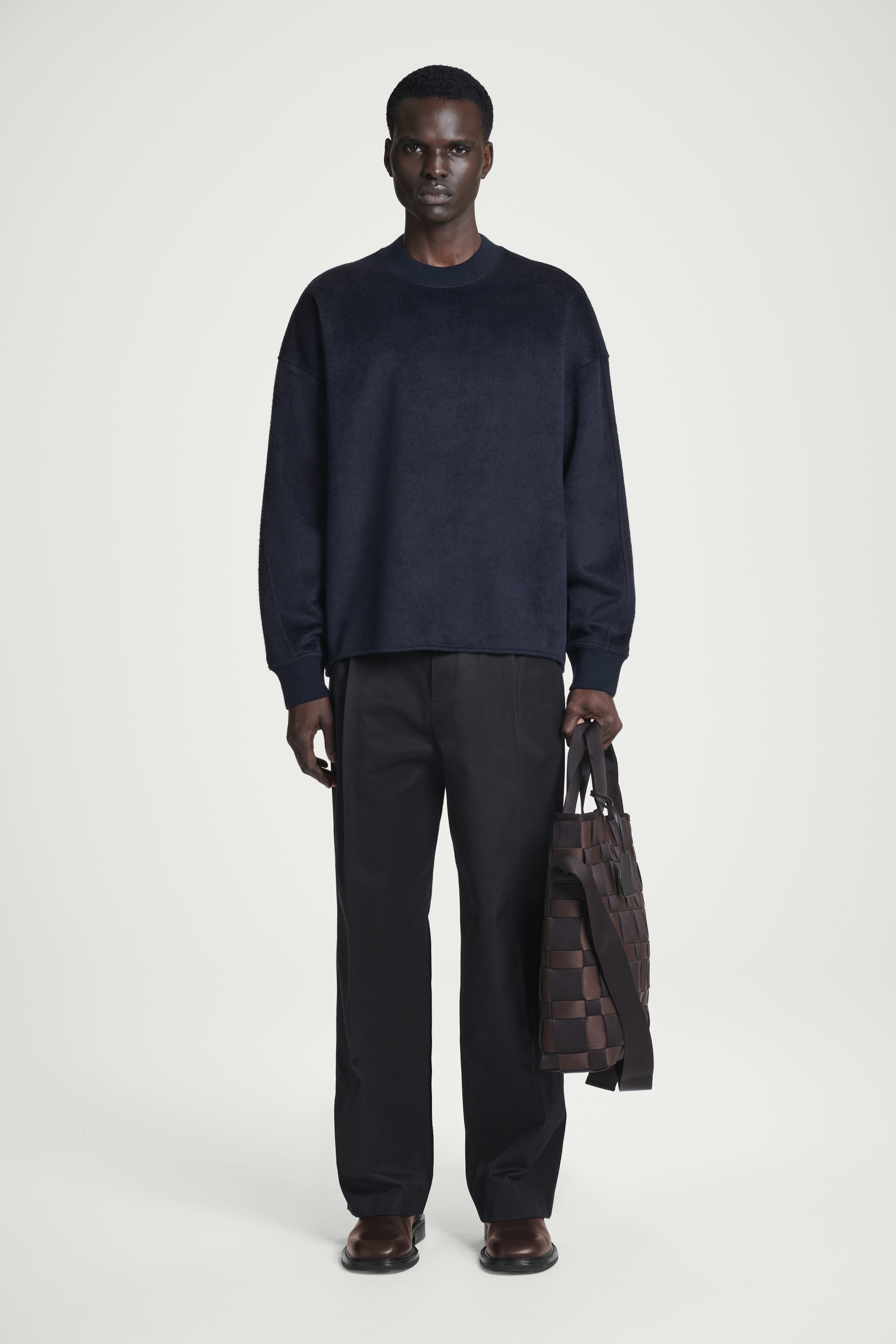 OVERSIZED MERINO-WOOL JERSEY JUMPER