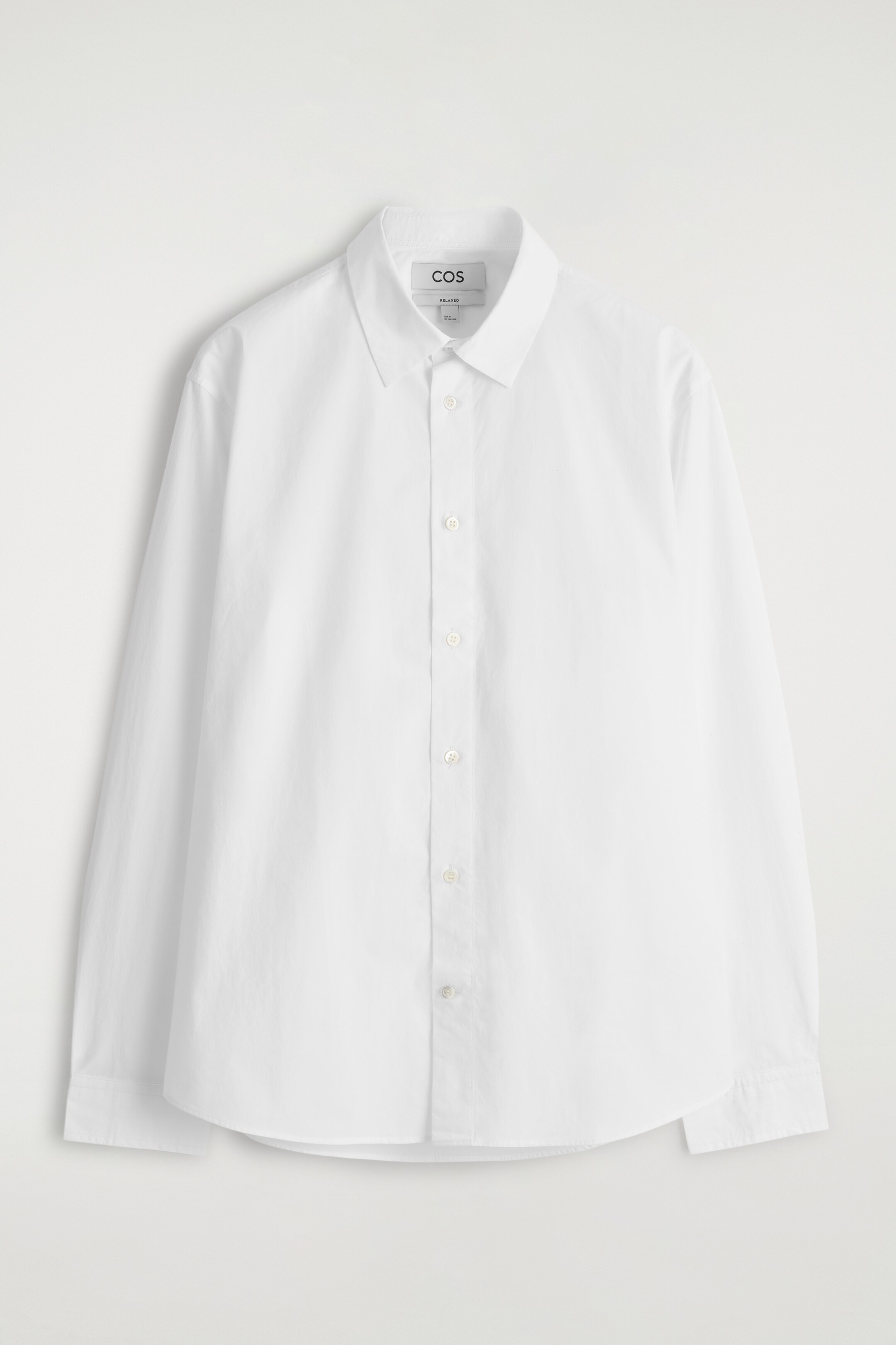 Ver imagem maior: Camisa descontraída em popelina de algodão pima - BRANCO - HOMEM | H&M PT 7