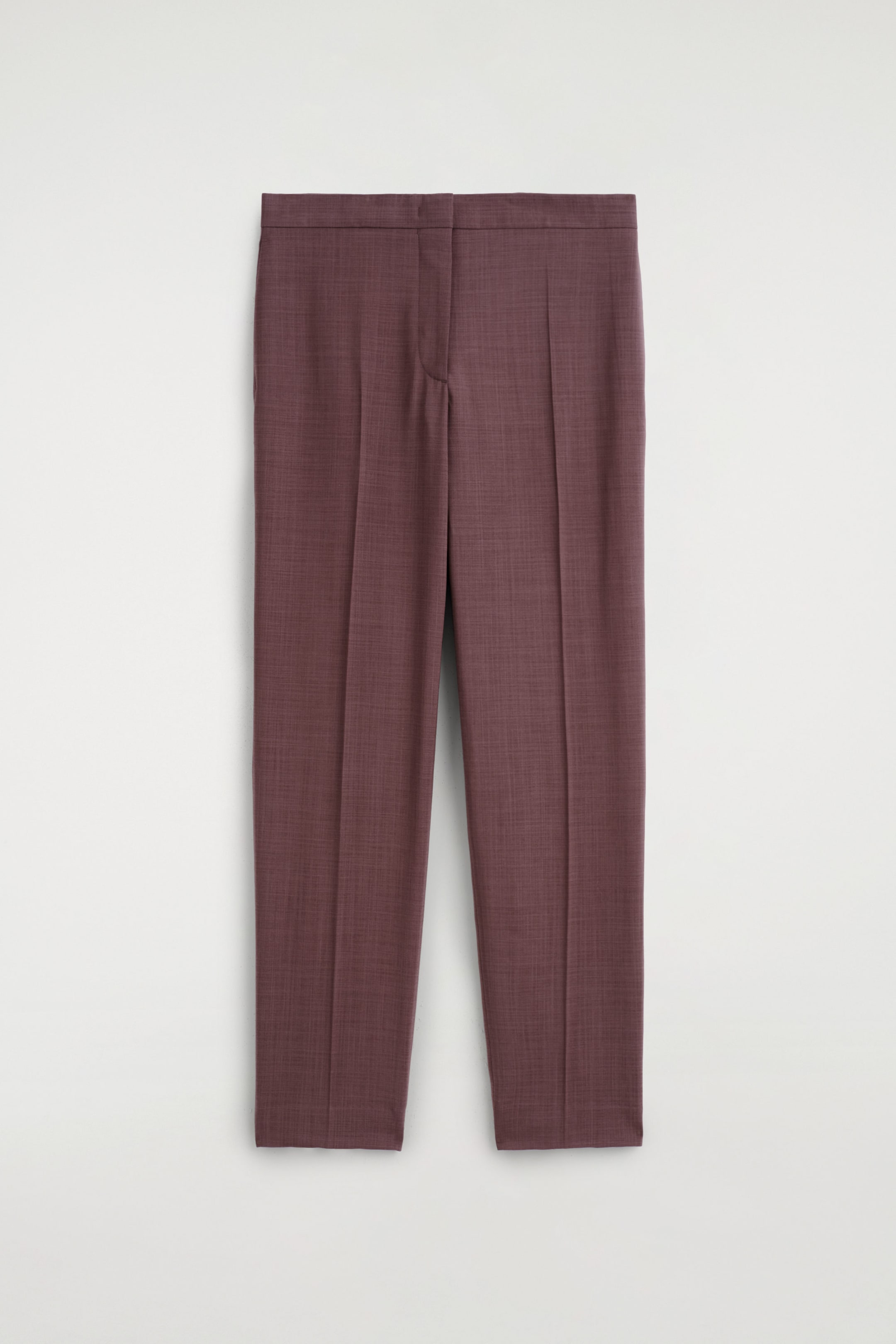 TAILORED WOOL STRAIGHT-LEG PANTS