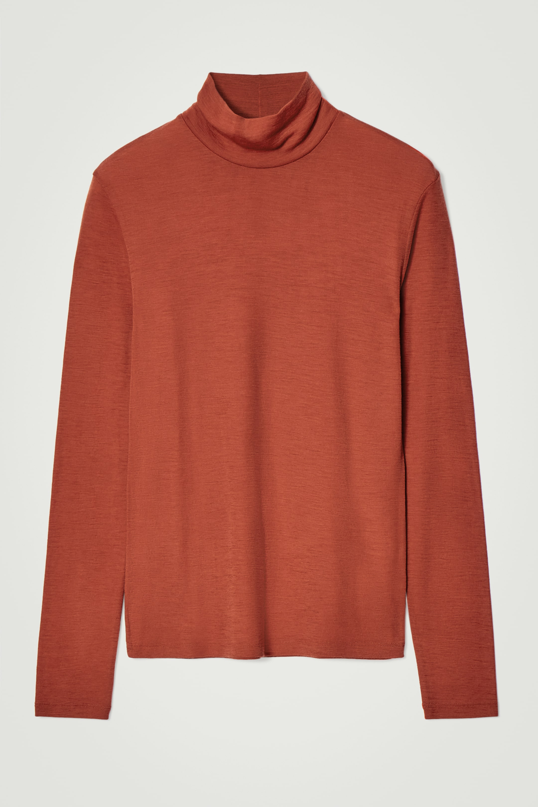 View larger image: SLIM WOOL-JERSEY ROLL-NECK TOP - RED - Men | H&M GB 7