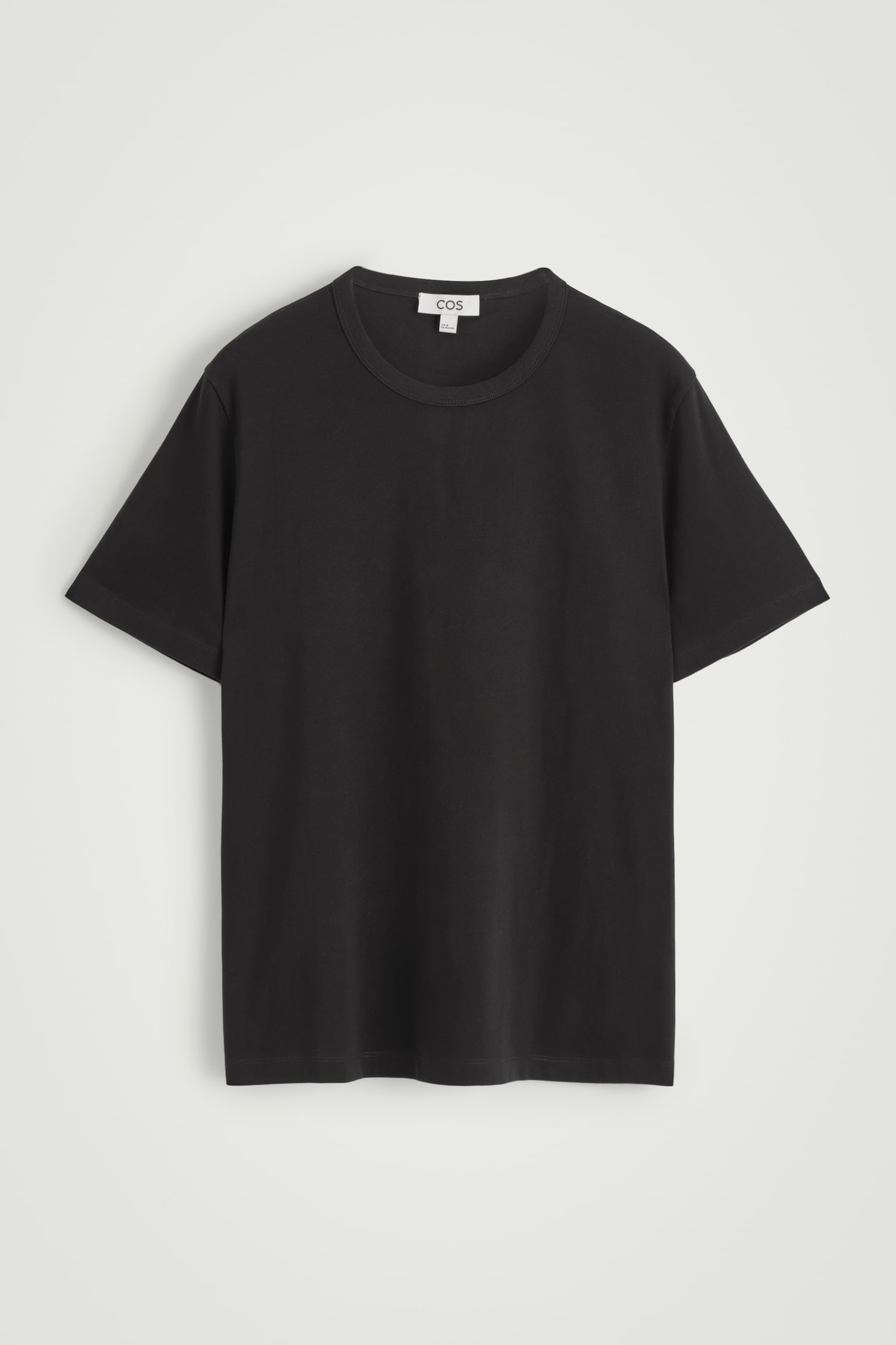 LEICHTES T-SHIRT AUS GEBÜRSTETER BAUMWOLLE - SCHWARZ/NAVYBLAU/WEISS - 2