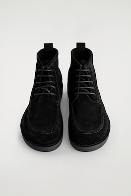 SUEDE DESERT BOOTS — BLACK 1