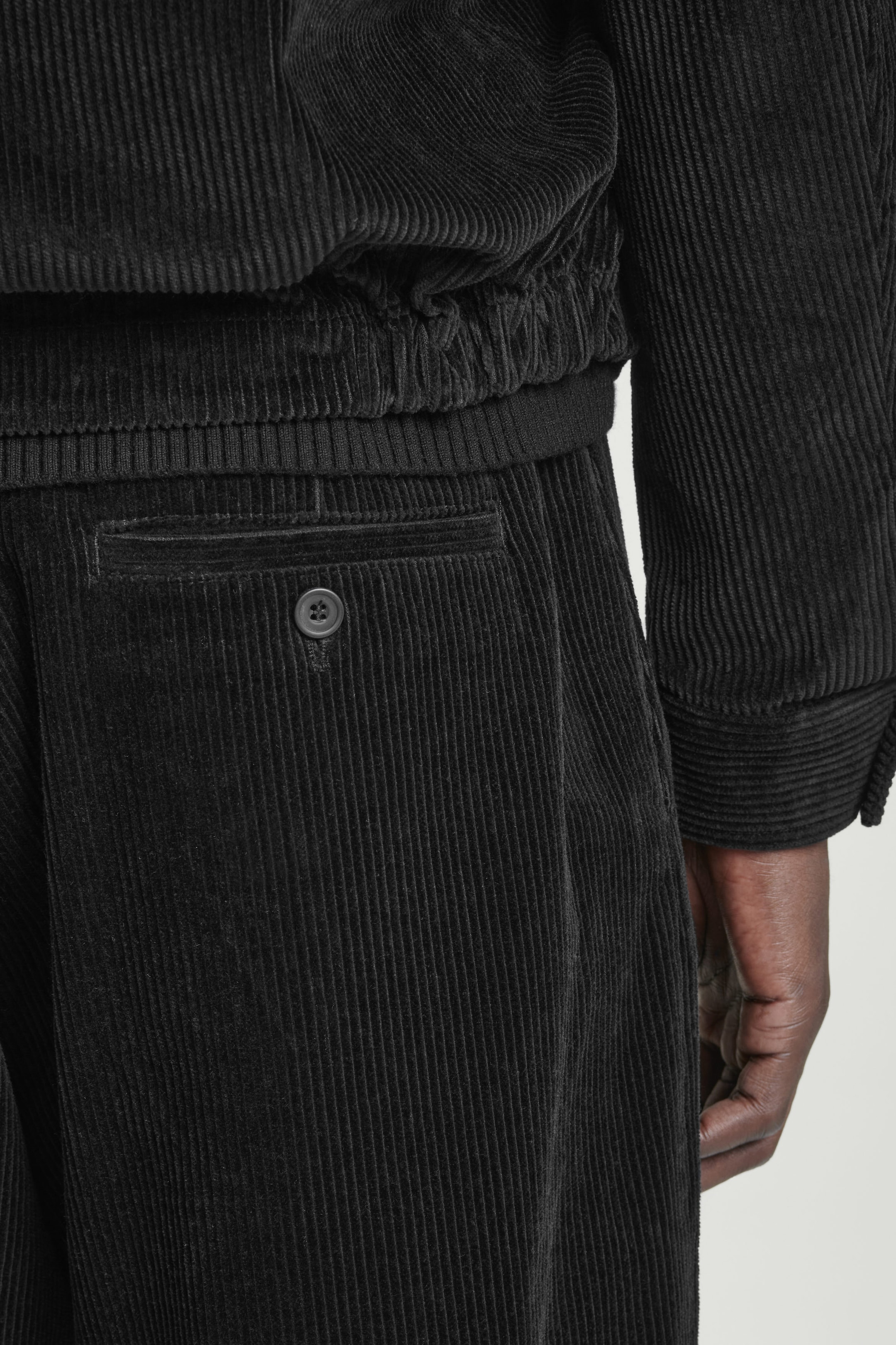 CORDUROY WIDE-LEG PANTS