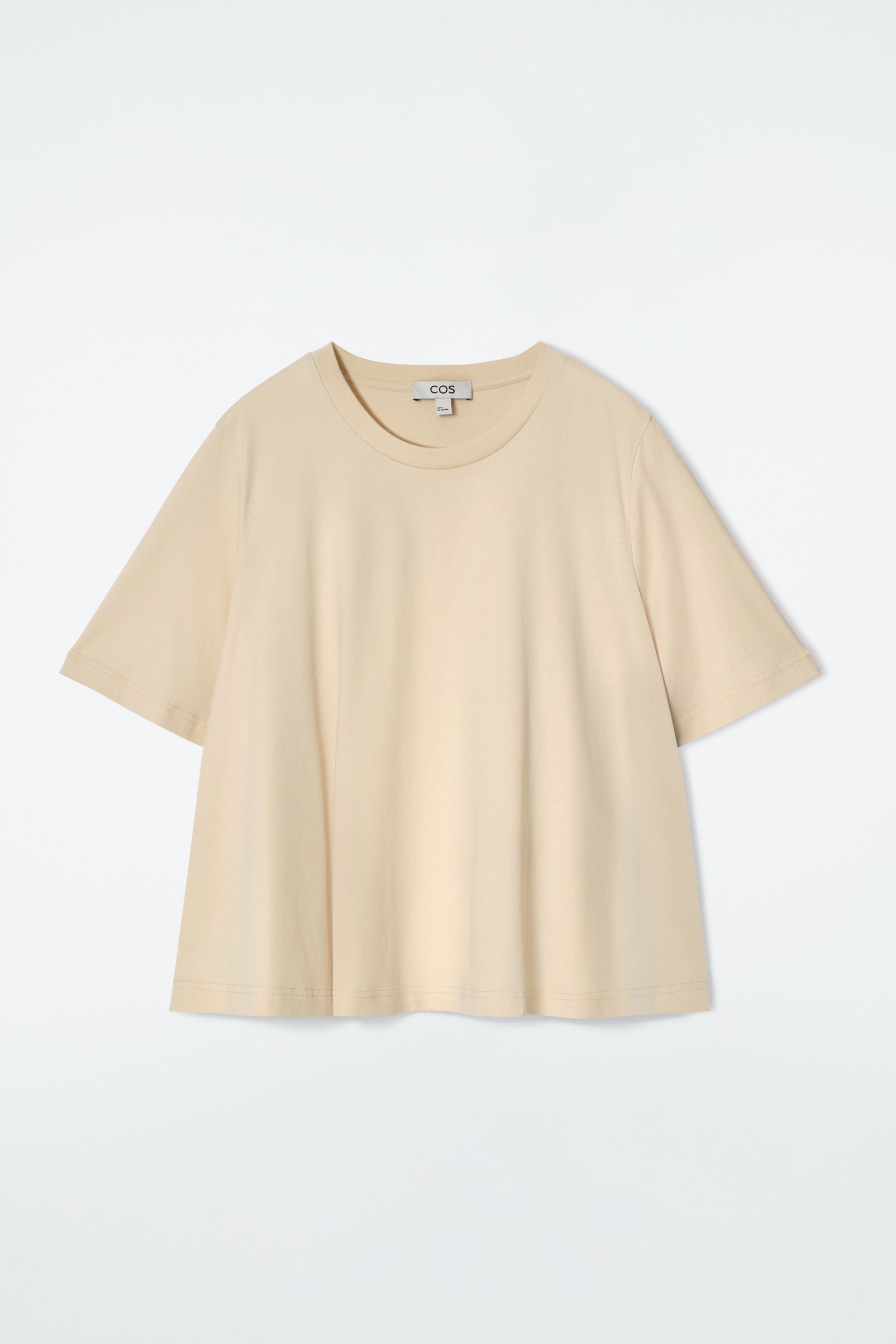 RELAXED TRAPEZE TRIČKO - MÁSLOVĚ ŽLUTÁ/ČERNÁ/BÍLÝ