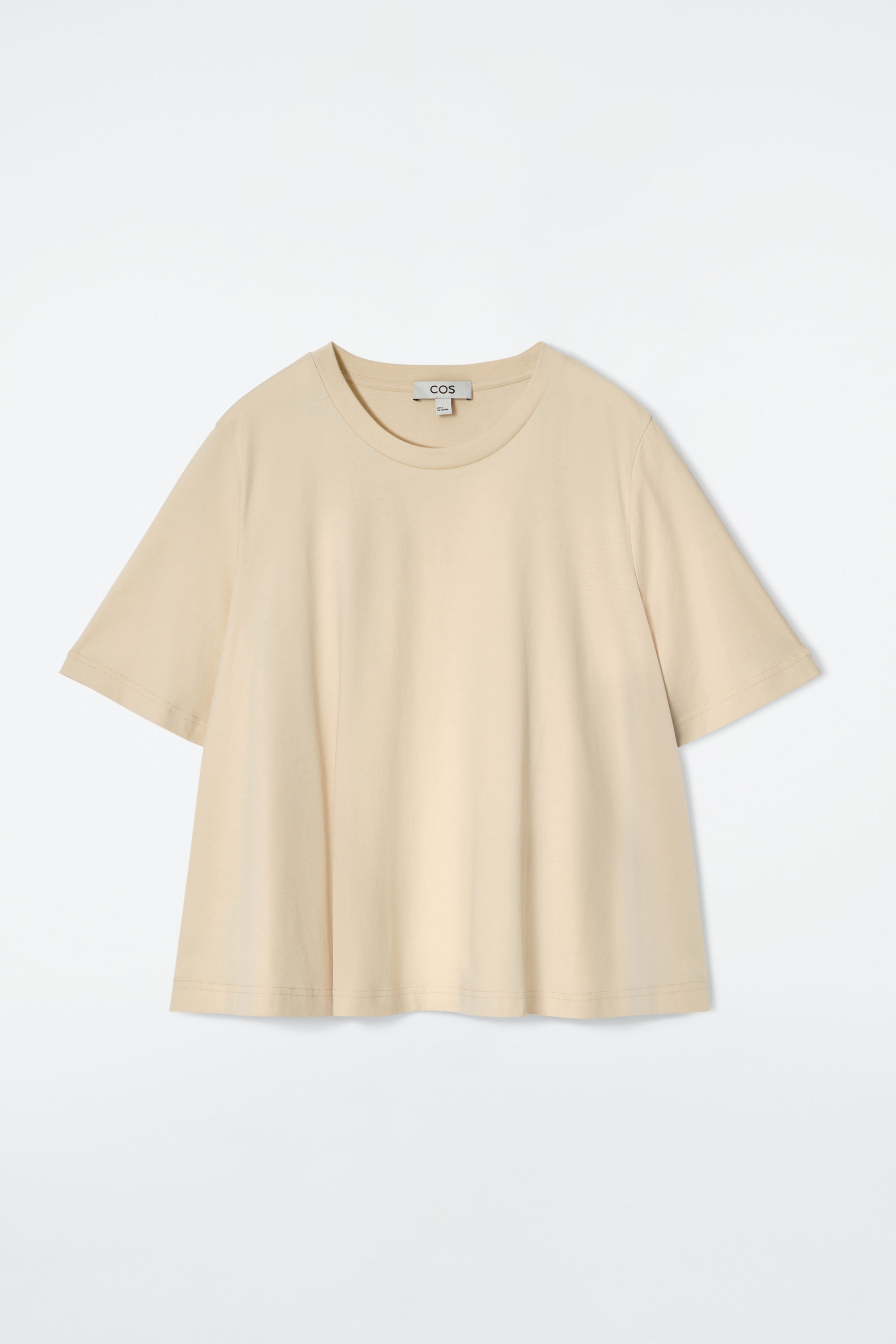 RELAXED TRAPEZE T-SHIRT - BUTTER YELLOW | COS