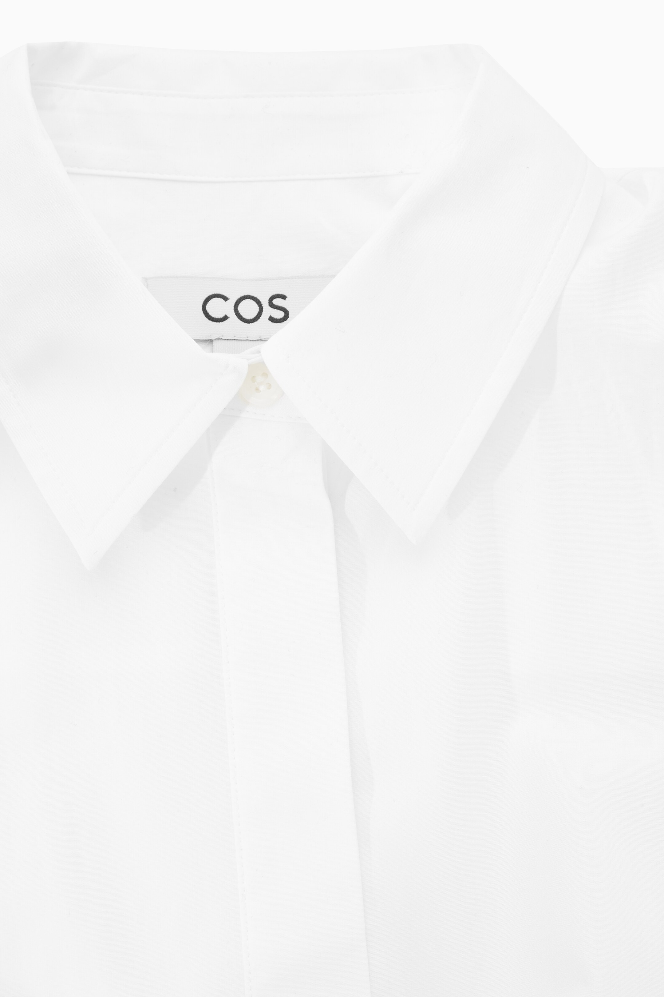 Ingrandisci l'immagine: CUTOUT-WAIST MIDI SHIRT DRESS - WHITE - DONNA | H&M CH 2