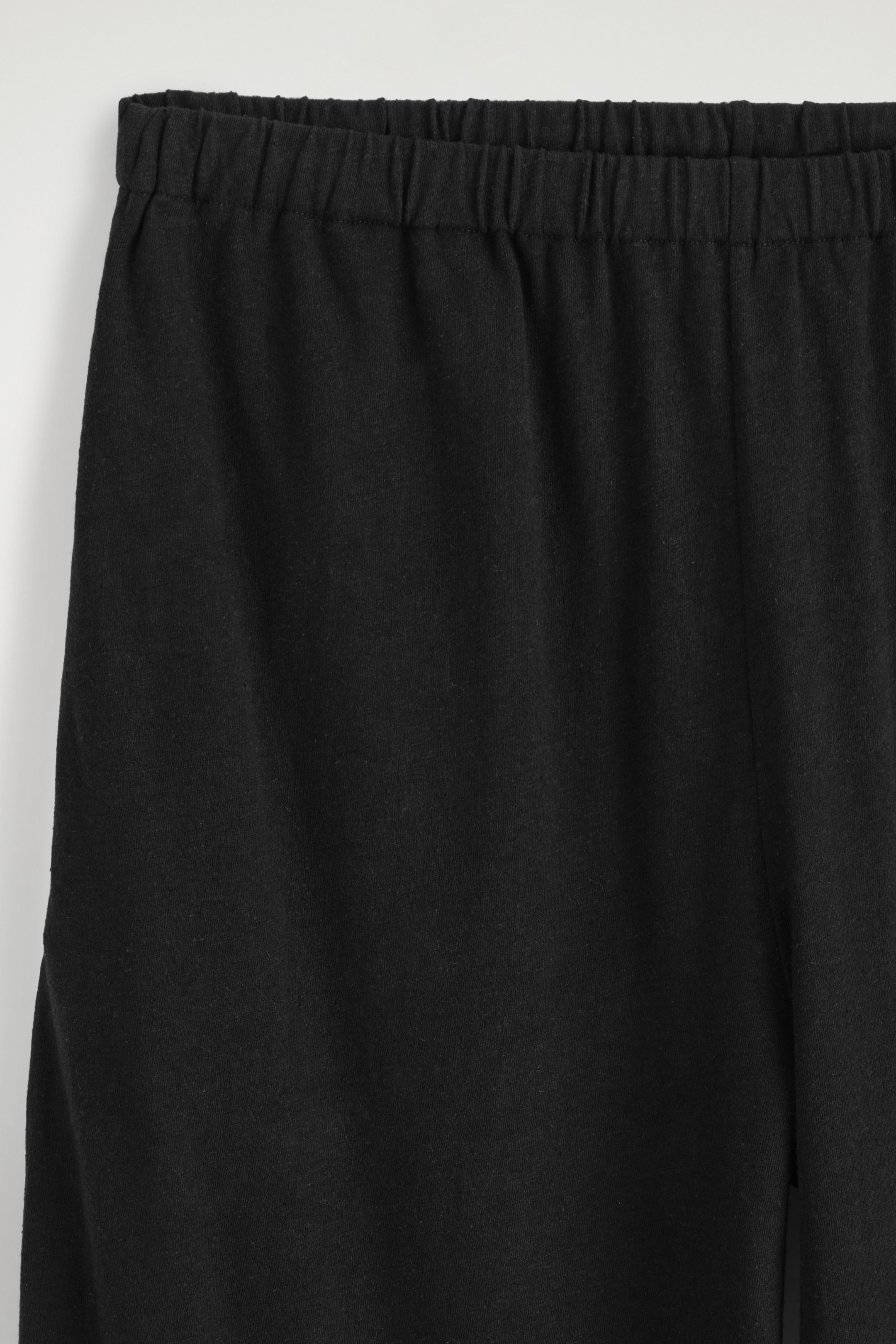 COTTON-LINEN WIDE-LEG TROUSERS