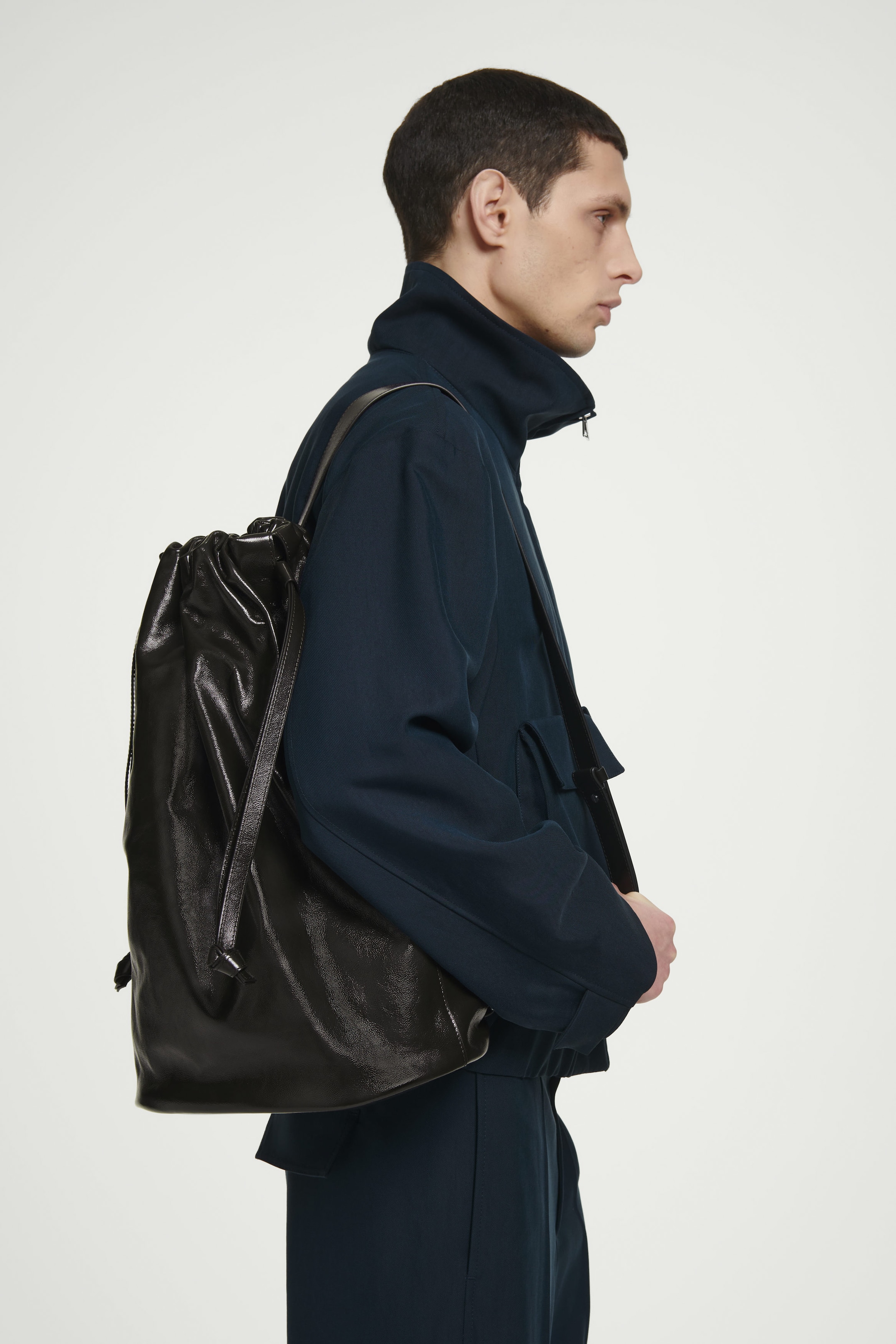 LEATHER DUFFLE BACKPACK