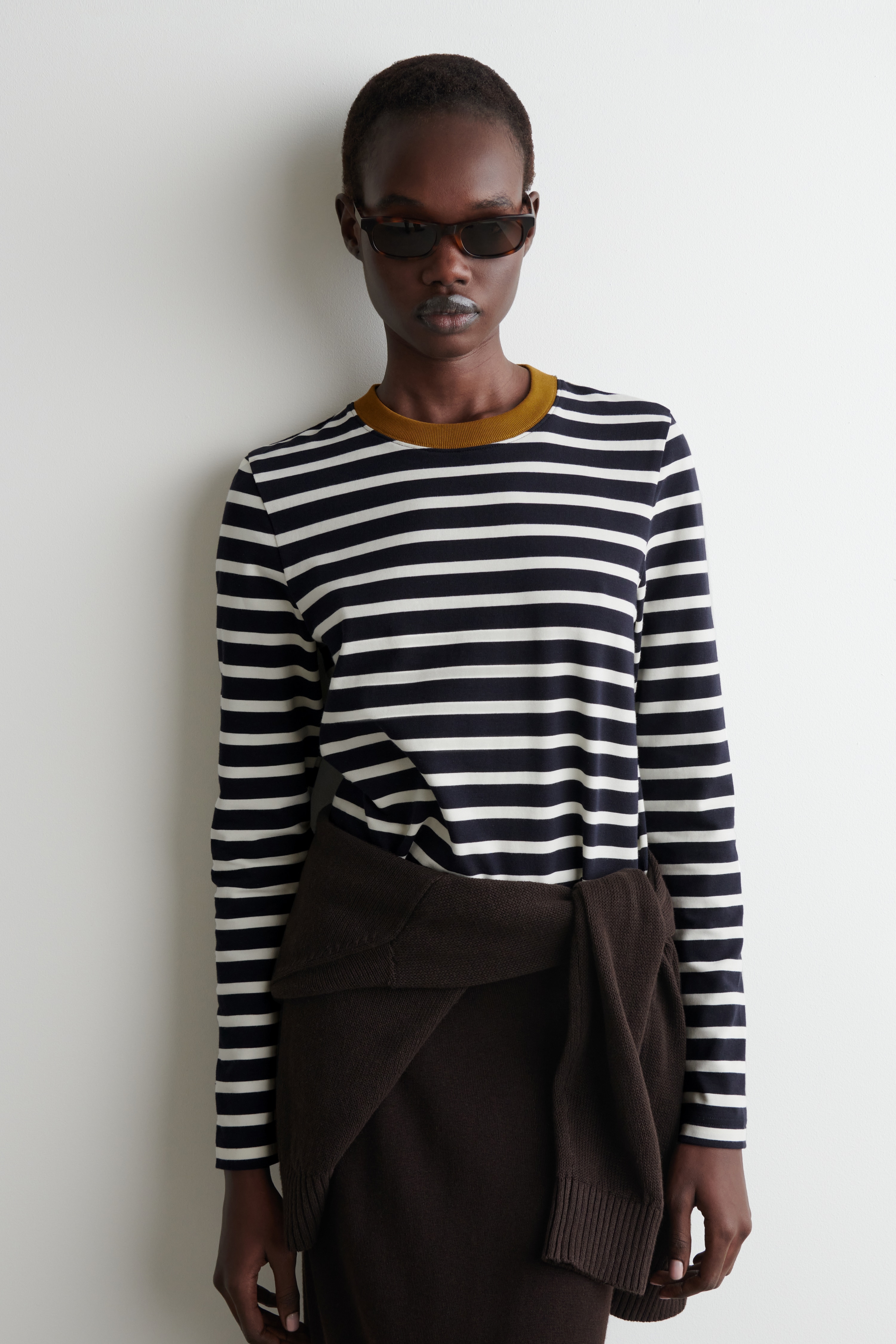 SCHLICHTES LANGARMSHIRT MIT NORMALER PASSFORM - ECRU/NAVYBLAU/BRAUN/GESTREIFT/Weiß/NAVYBLAU/GRÜN MELIERT/HELLGRÜN/LEUCHTENDES ROT/SCHWARZ/BRAUN/GESTREIFT/OLIVGRÜN MELIERT/WEISS/BRAUN/ORANGE/GRAU/GESTREIFT/DUNKLES VIOLETT/LEUCHTENDES GRÜN/Altrosa/BEIGE/UNGEFÄRBT/BEIGE/GESTREIFT/HELLBLAU