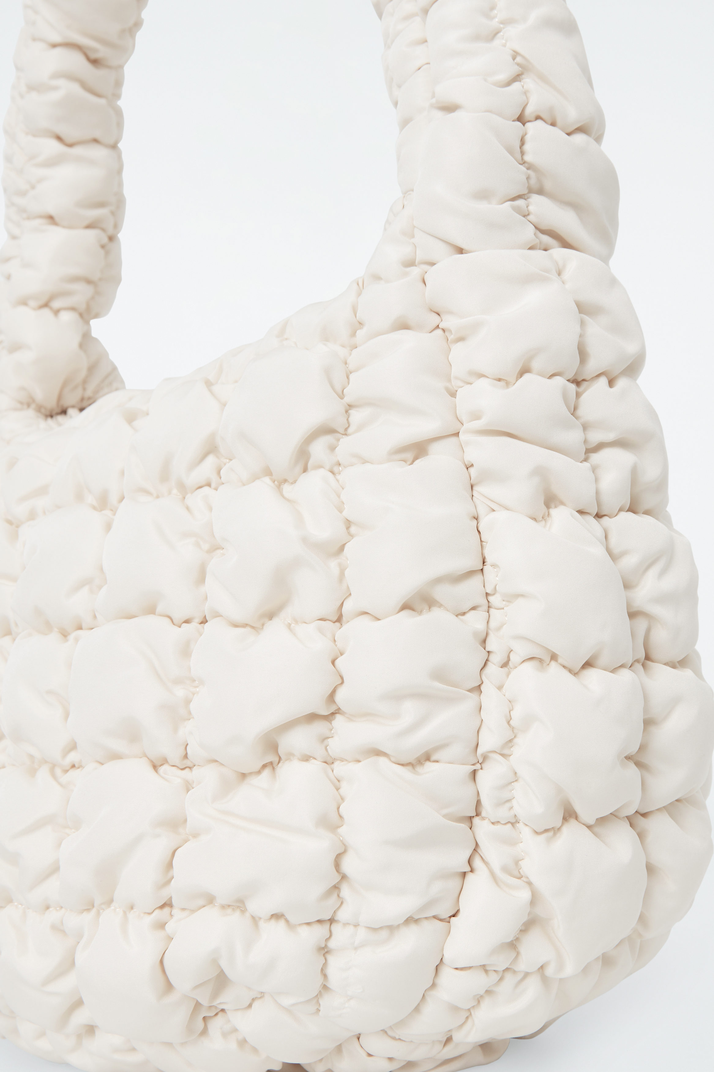 QUILTED MINI BAG - OFF-WHITE | COS