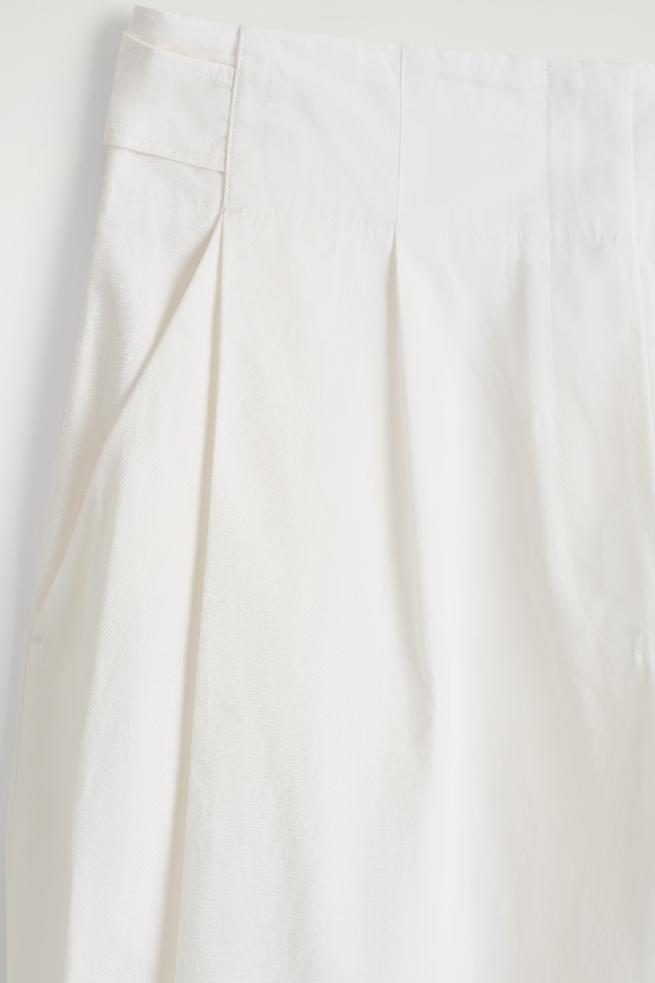 View larger image: COTTON BARREL-LEG TROUSERS - WHITE - Ladies | H&M GB 7