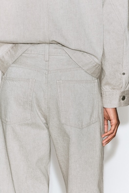FACADE STRAIGHT-LEG JEANS — TAUPE 5