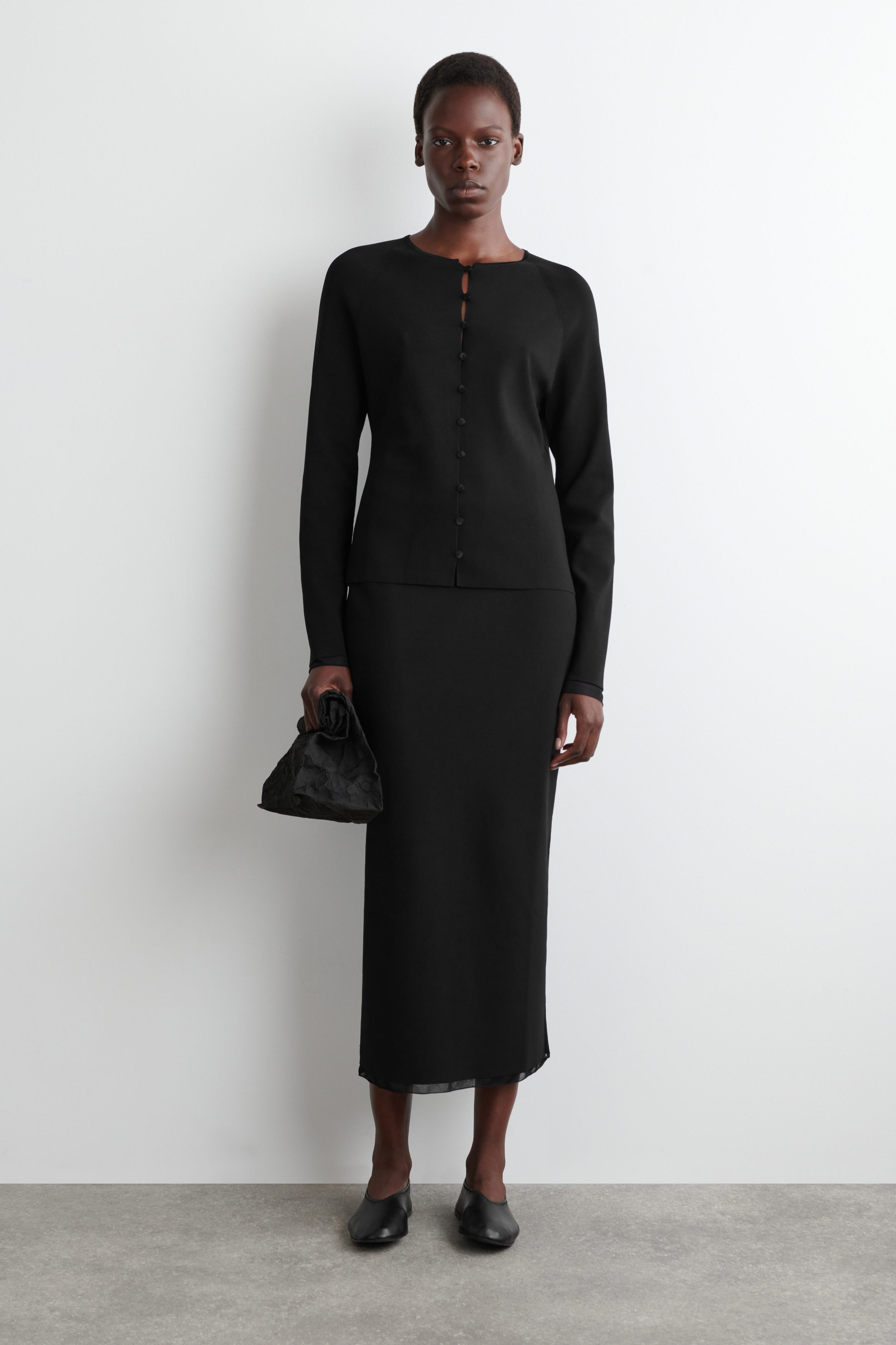 【未開封】ANDMARY Sheer ribbon cardigan Black ANDMARY Sheer ribbon cardiganアンドマリー