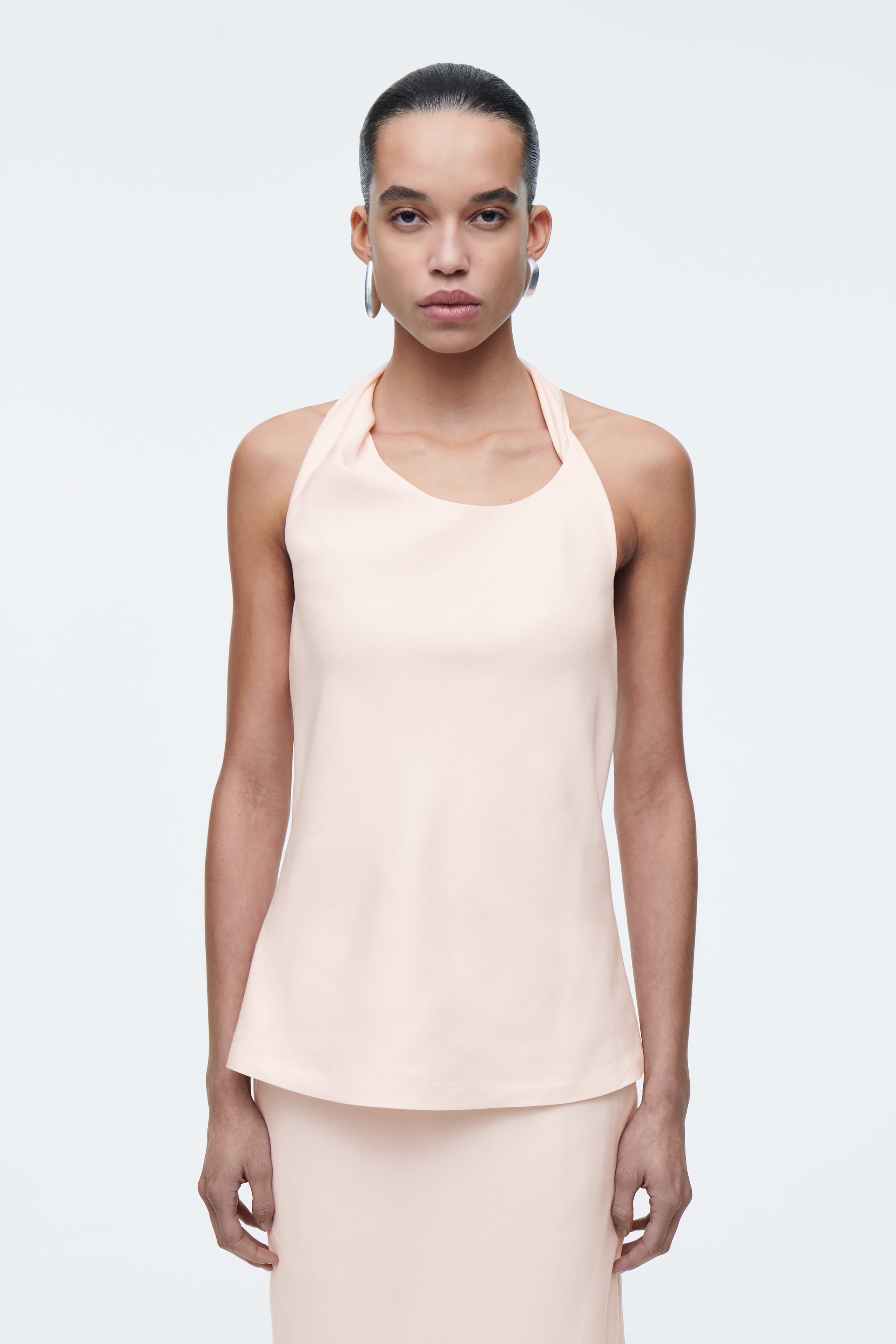 Grösseres Bild ansehen: OBERTEIL AUS LEINEN MIT TWIST-DETAIL - HELLROSA - DAMEN | H&M CH 1