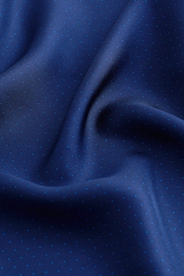 POLKA-DOT SILK POCKET SQUARE — BLUE / MICRO DOT 3