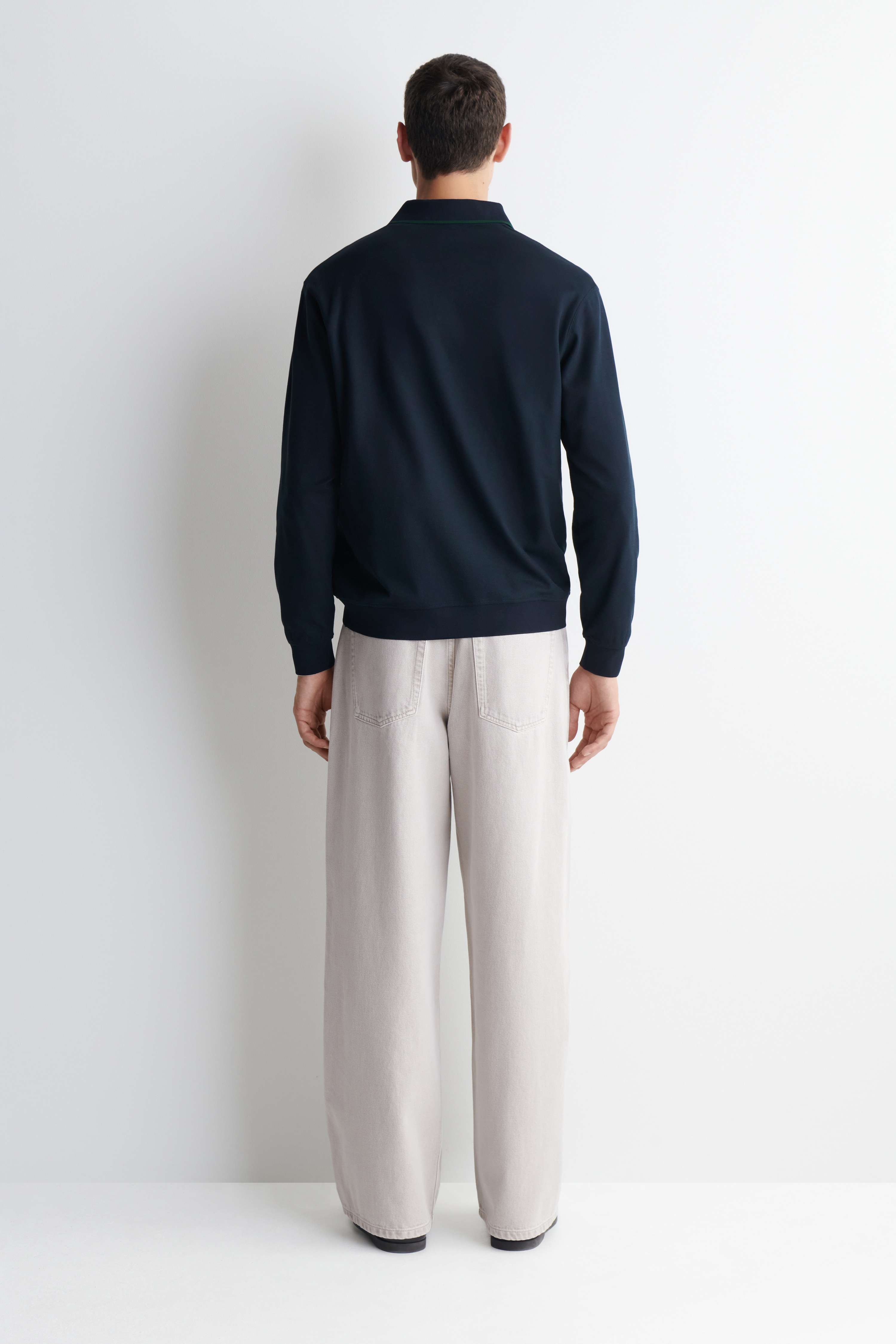 FOLD RELAXED-FIT WIDE-LEG JEANS - STONE/BLUE