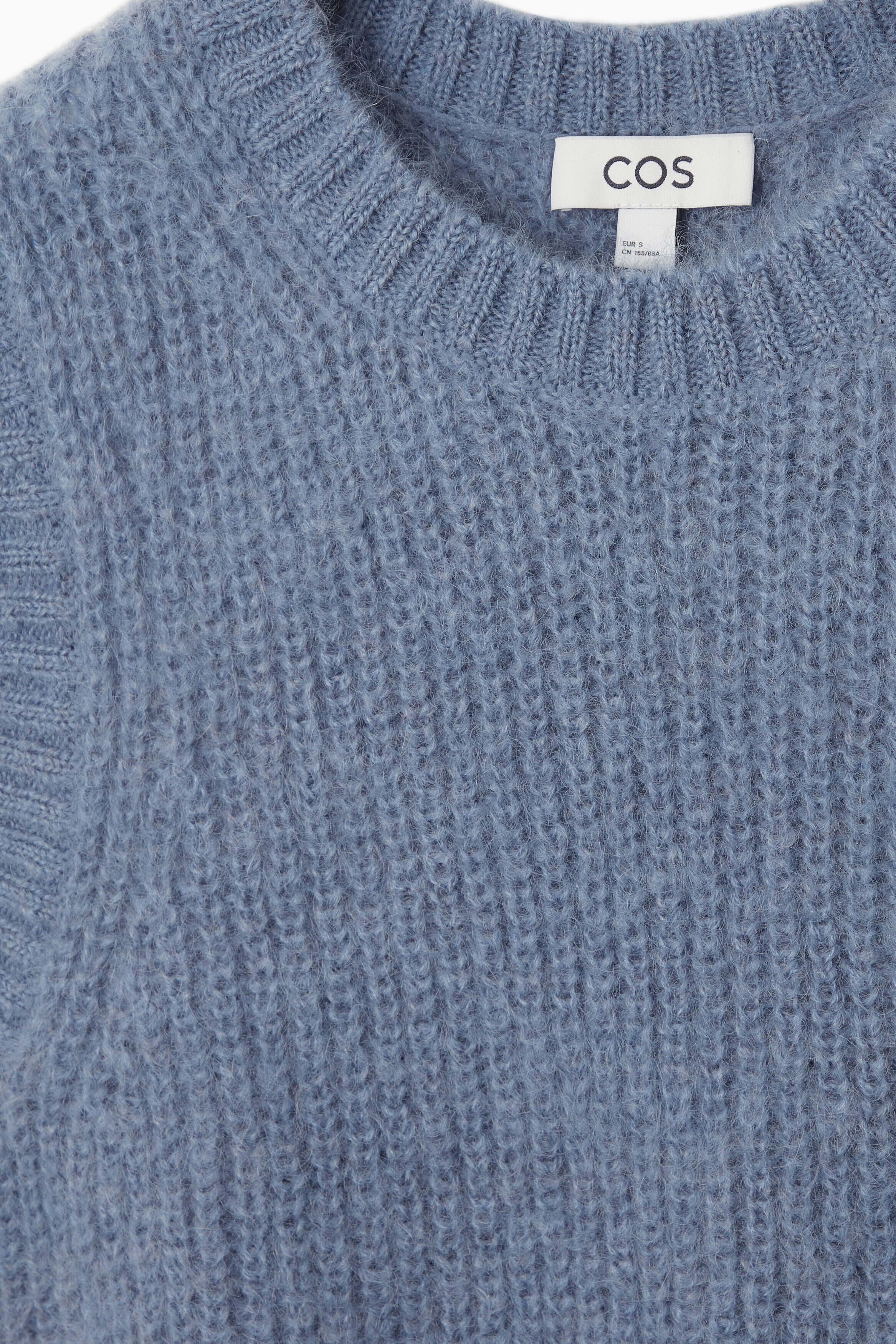 MOHAIR KNIT VEST - BLUE | COS NO