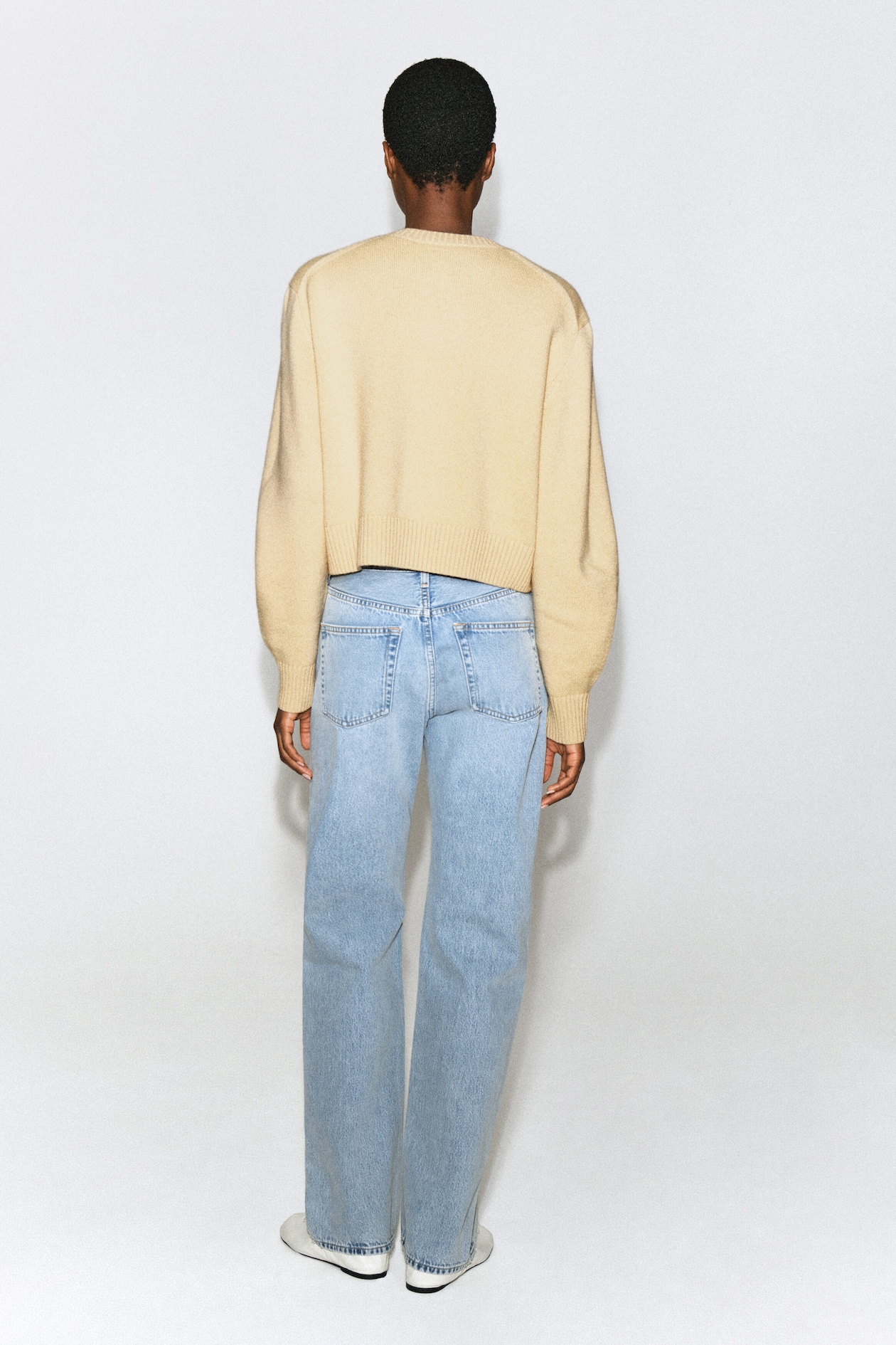 MERINO WOOL SWEATER — BUTTER YELLOW